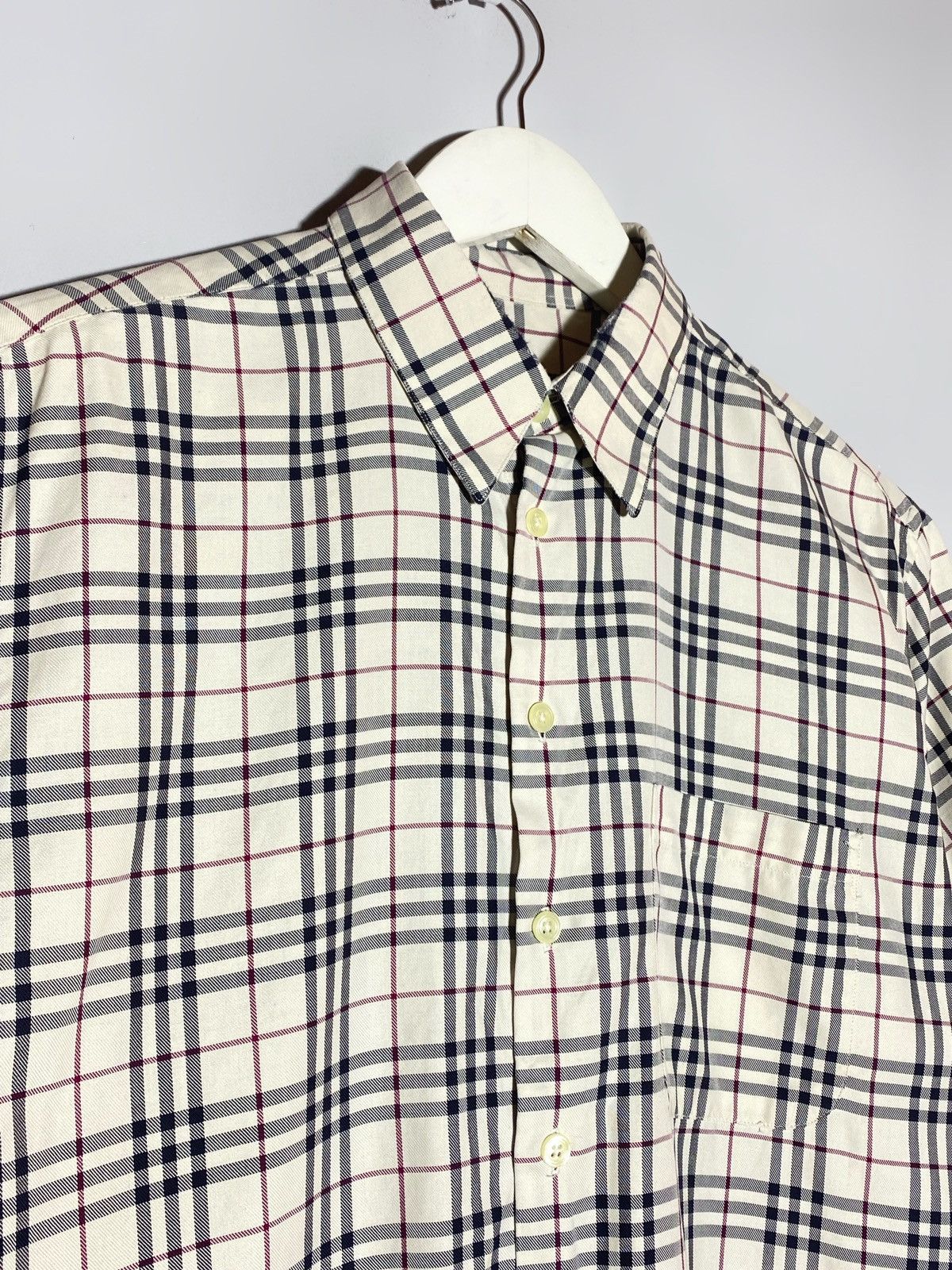Burberry Vintage Burberry London Checked Short Sleeve Shirt Men’s Size US M / EU 48-50 / 2 - 4 Thumbnail