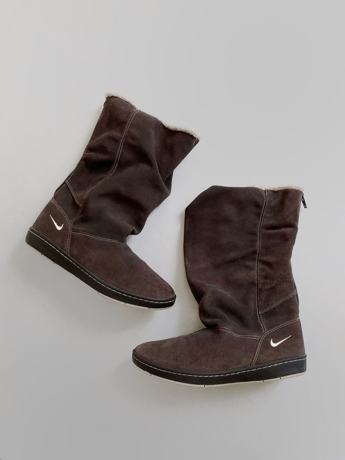 Nike suede high top insulated sneakers Japanese style
