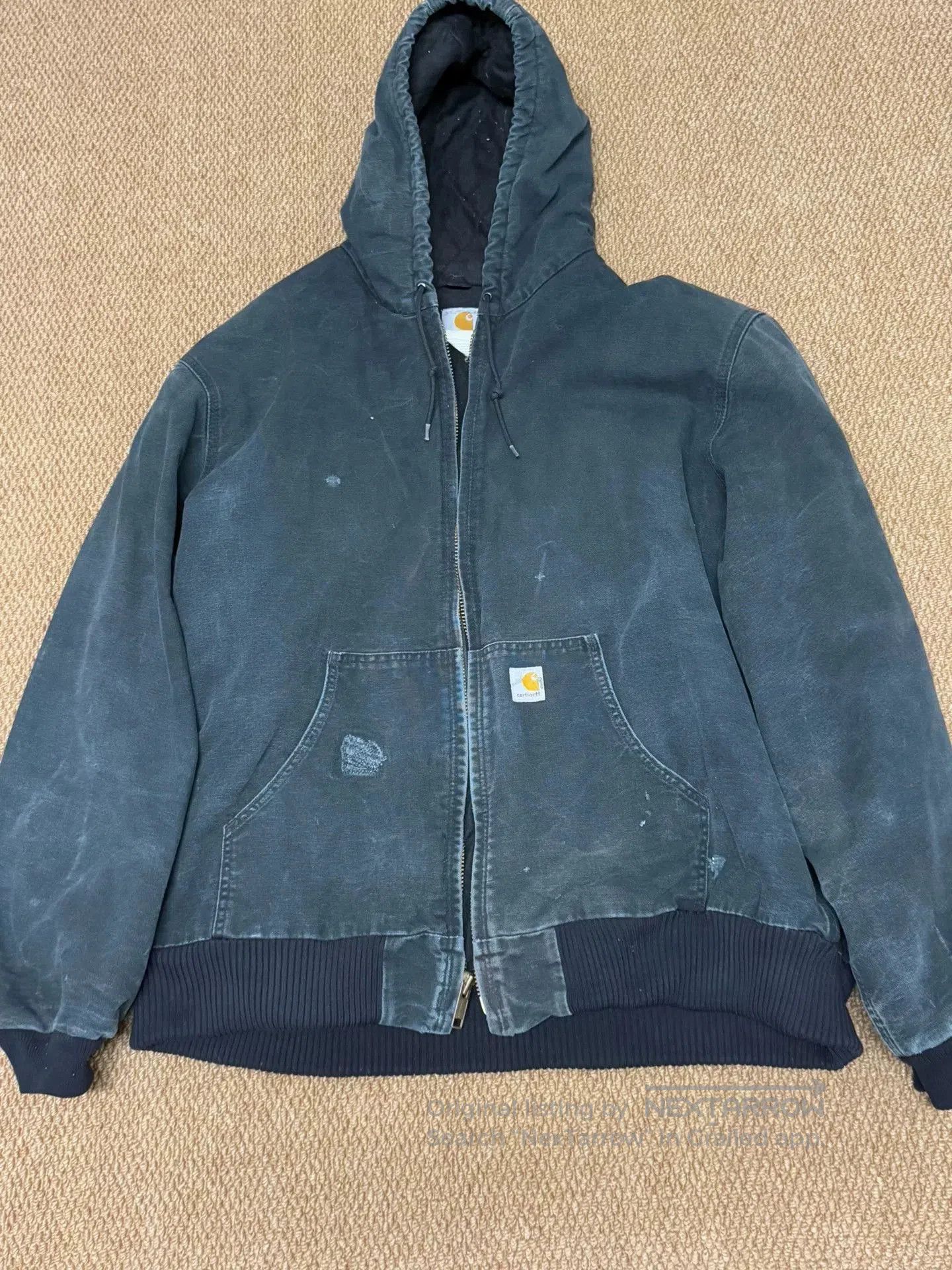 Vintage Vintage Carhartt Black Hooded Jacket. Size US M / EU 48-50 / 2 - 1 Thumbnail