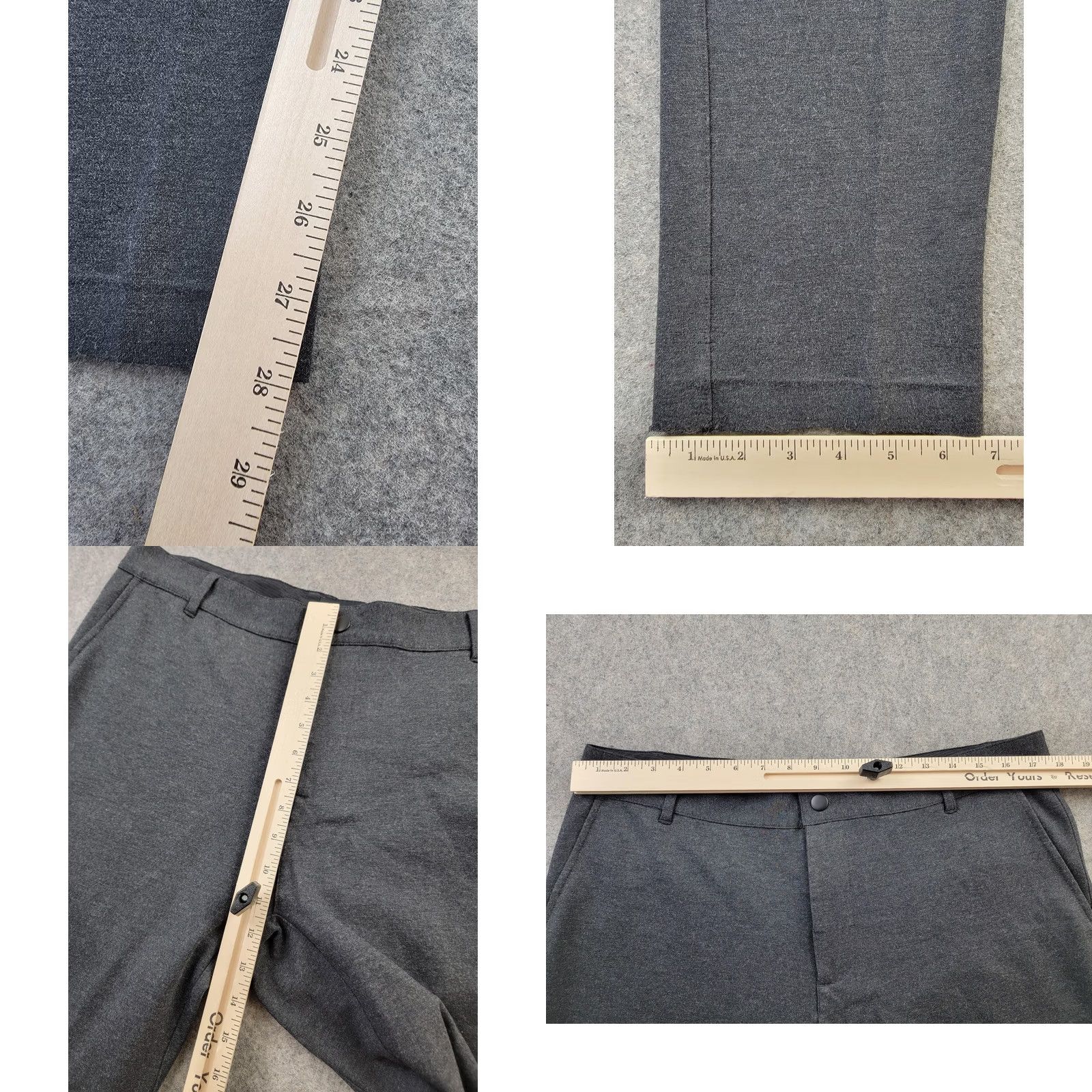 Vintage Betabrand Pants Womens 34x30 Gray Stretch Work Slacks Office Dress Pants Size 24" / US 00 / IT 34 - 9 Thumbnail