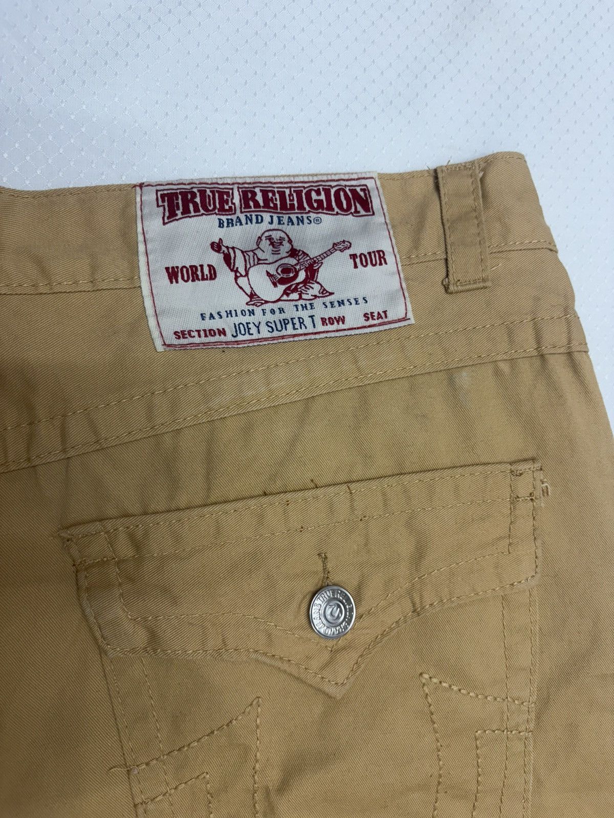 True Religion True Religion Joey Super T Khaki Denim Pants - Made in USA Size US 42 / EU 58 - 15 Thumbnail