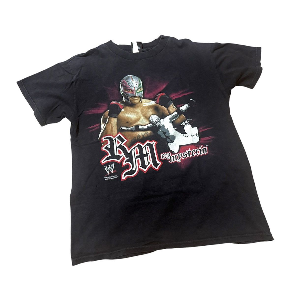 Vintage Vintage 2000s WWE Rey Mysterio T Shirt Size US M / EU 48-50 / 2 - 1 Thumbnail
