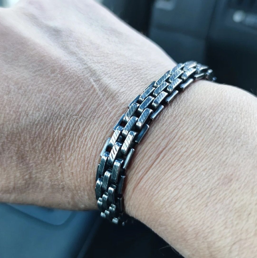 Other Punk Retro Link Chain Bracelet Wide Bangles Gift For Him Size ONE SIZE - 2 Thumbnail