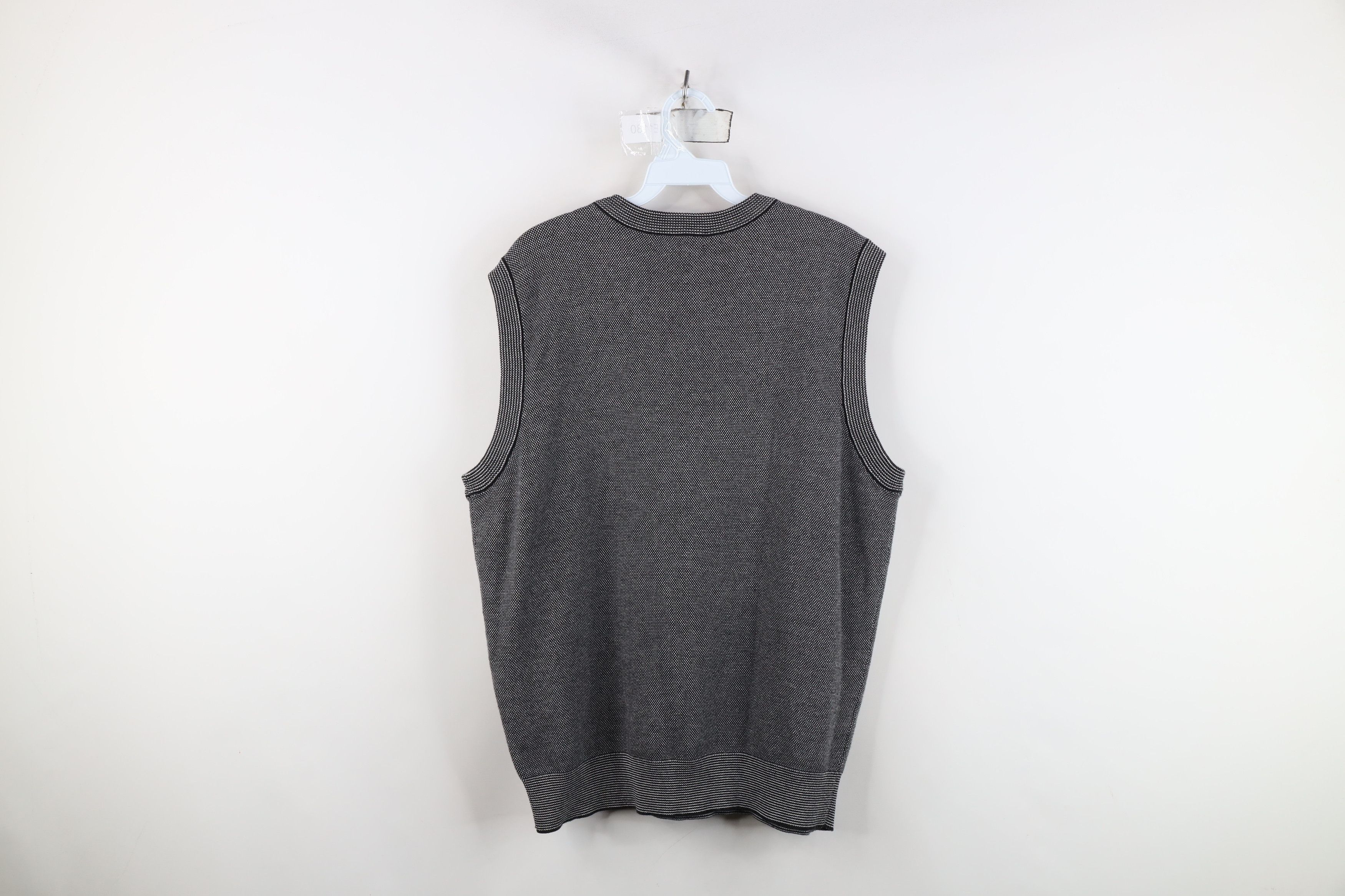 Vintage Vintage 90s Streetwear Thermal Knit V-Neck Sweater Vest Size US M / EU 48-50 / 2 - 7 Thumbnail