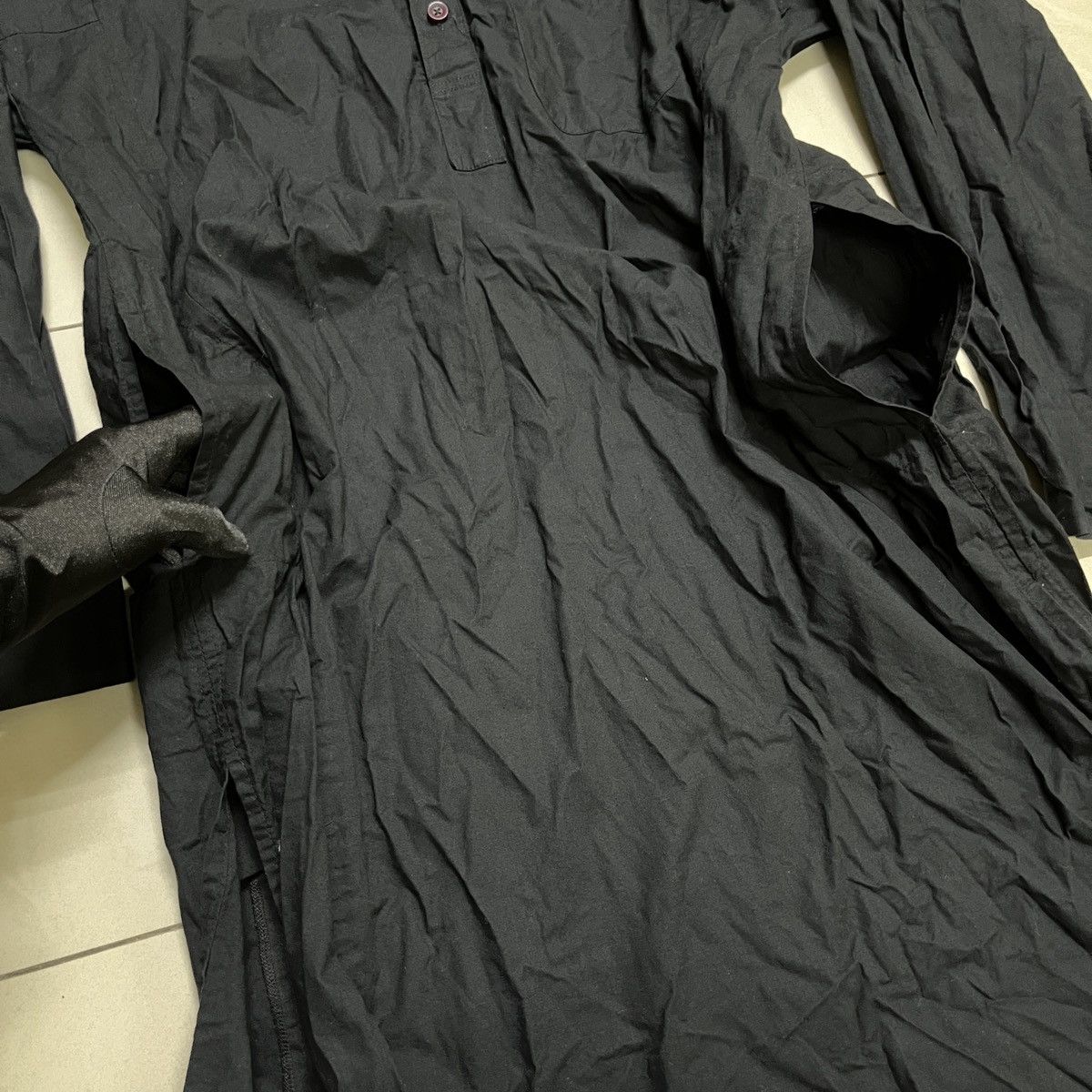 Japanese Brand × Vintage Crinkle Kurta Buttoned Shirt Size US M / EU 48-50 / 2 - 4 Thumbnail
