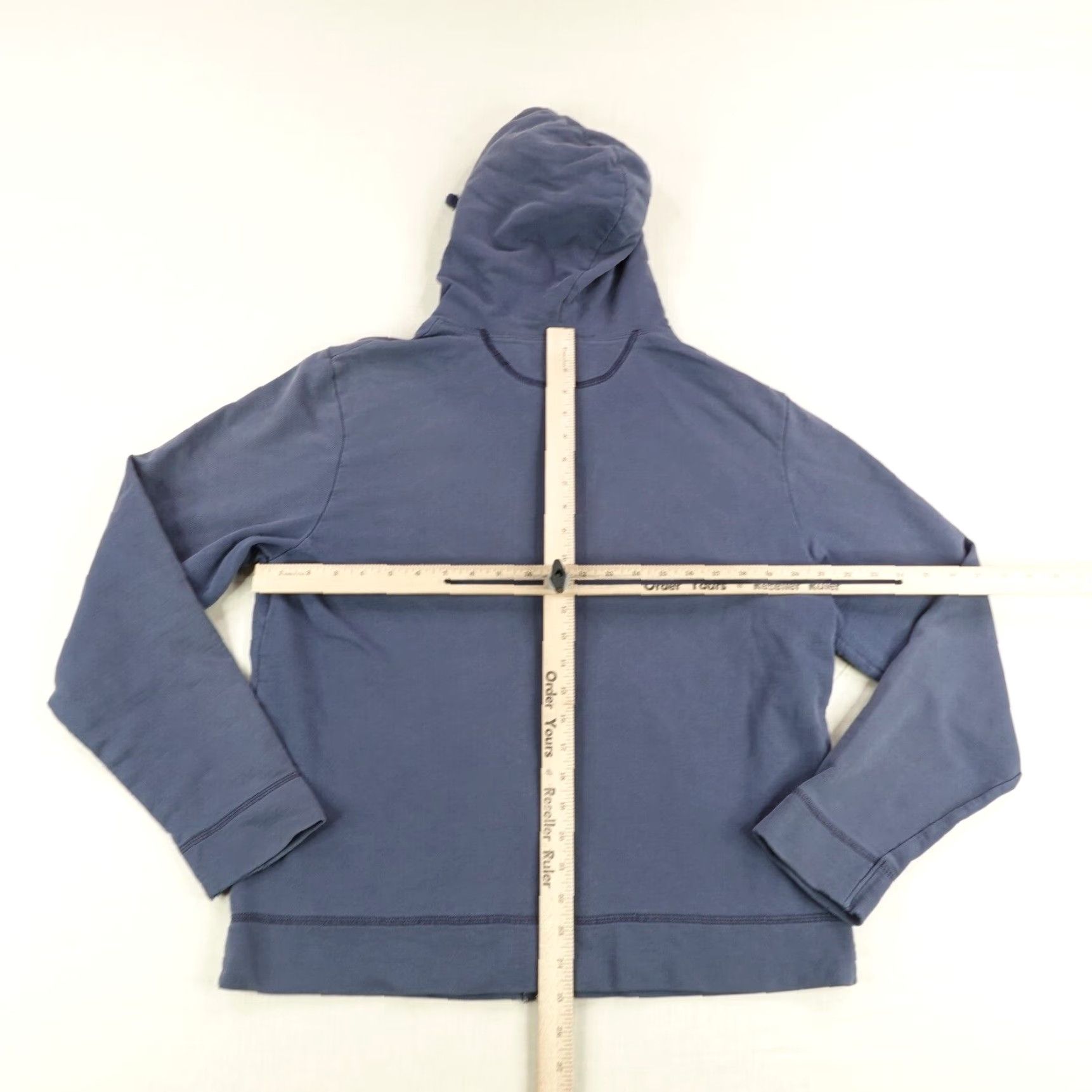 Vintage VINTAGE American Giant Hoodie Womens Large Blue Full Zip Up Sweatshirt Jacket Regular Fit Pockets Logo 90s USA Theme Mens Womens? Size L / US 10 / IT 46 - 6 Thumbnail