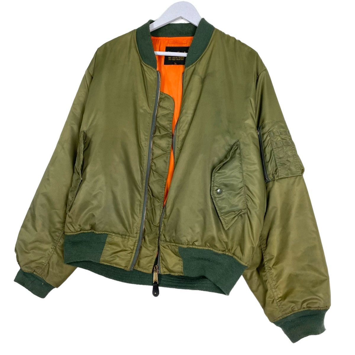 Flight Club × Japanese Brand 💥WARM HEART SUNFADED STREET RIOT MA1 BOMBER JACKET Size US L / EU 52-54 / 3 - 3 Thumbnail