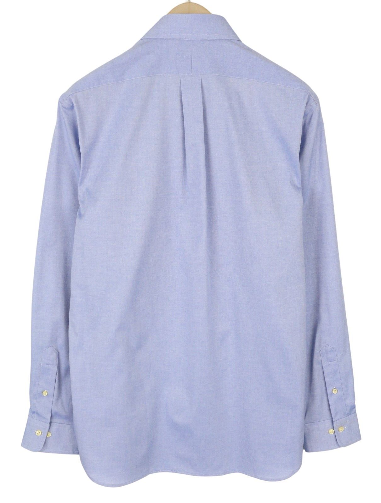 Ralph Lauren CORE REPLEN M Blue Button Down Neck Custom Shirt 87000 Size US M / EU 48-50 / 2 - 2 Thumbnail