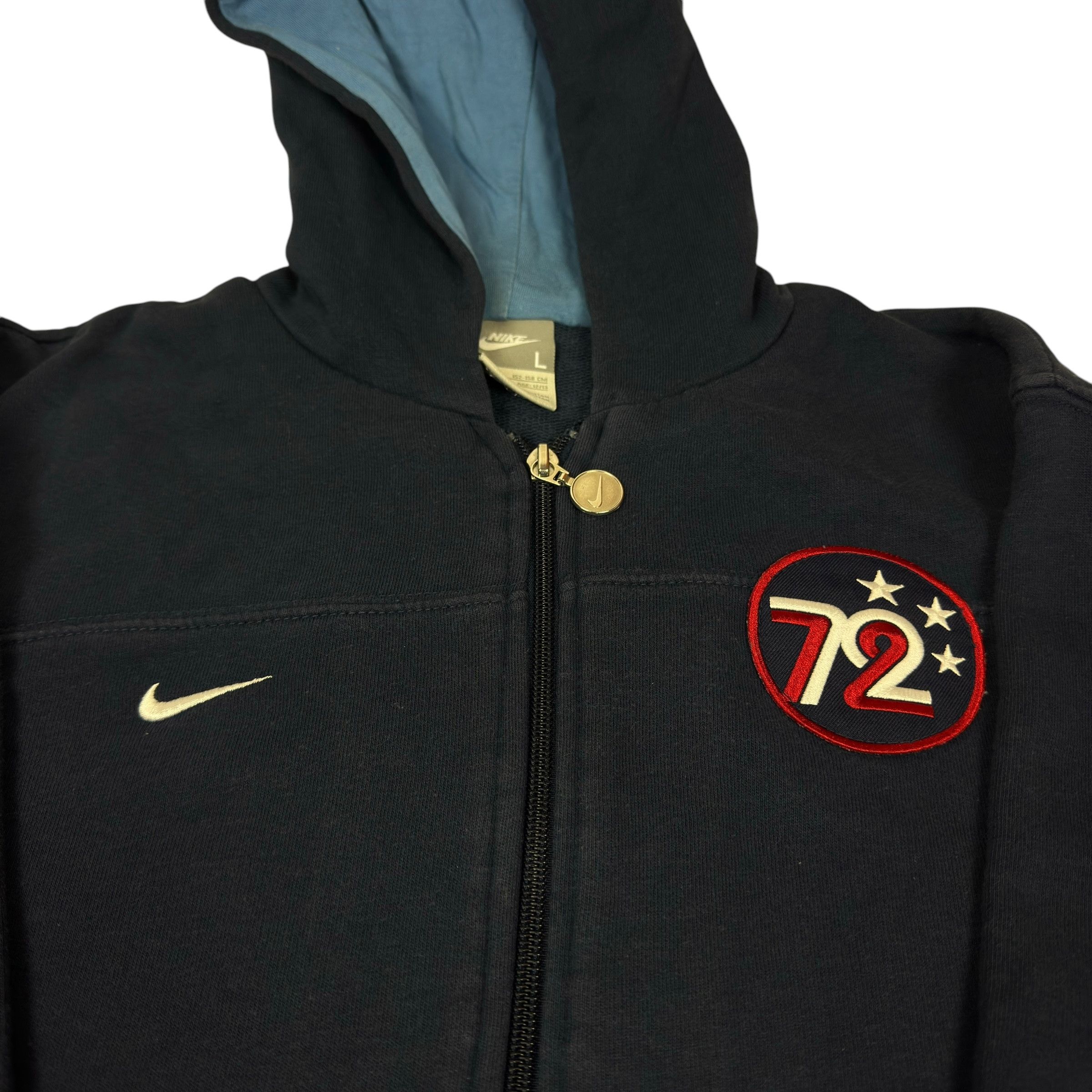 Nike × Vintage Nike Women's Cotton Corteiz Full Zip Hoodie Large (12-13) Size L / US 10 / IT 46 - 4 Thumbnail