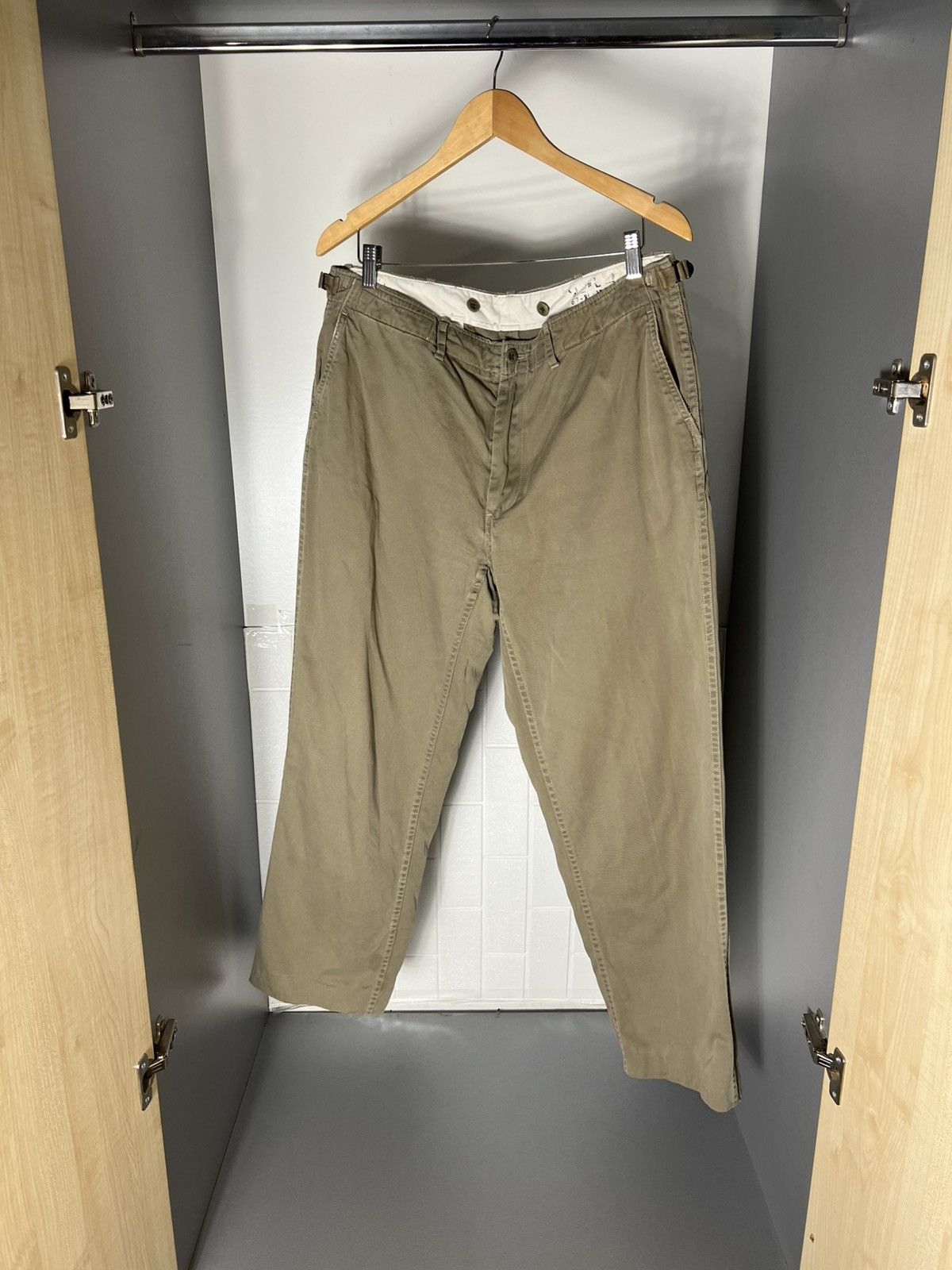 Polo Ralph Lauren VINTAGE POLO RALPH LAUREN MILITARY CHINO PANTS CASUAL 90s Size US 36 / EU 52 - 7 Thumbnail
