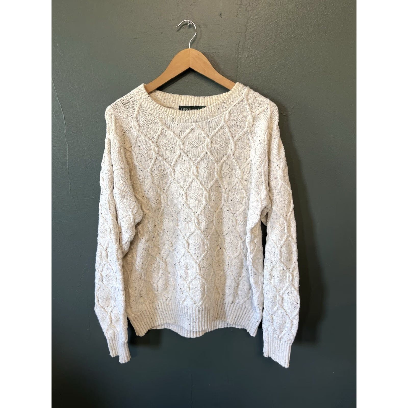 Vintage VINTAGE Saddlebred Womens Ivory Knit Sweatshirt Long Sleeve Pullover Size M Ivory Pullover Knit Sweatshirt Women M Vintage Saddlebred Size M / US 6-8 / IT 42-44 - 2 Thumbnail