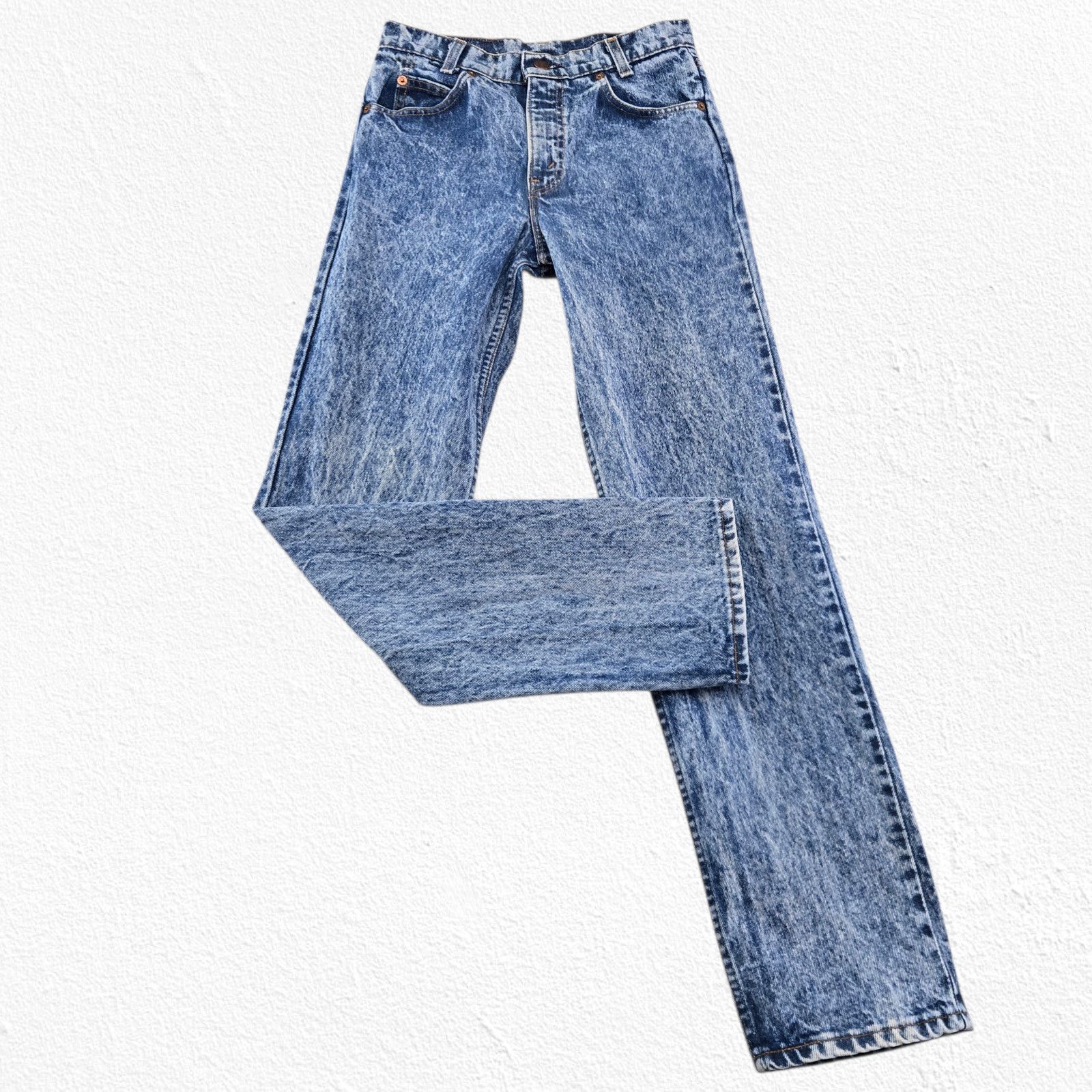 Levi's Vintage Levi’s Orange Tab Acid Wash Straight Leg Jeans W28 Size 28" / US 6 / IT 42 - 2 Thumbnail