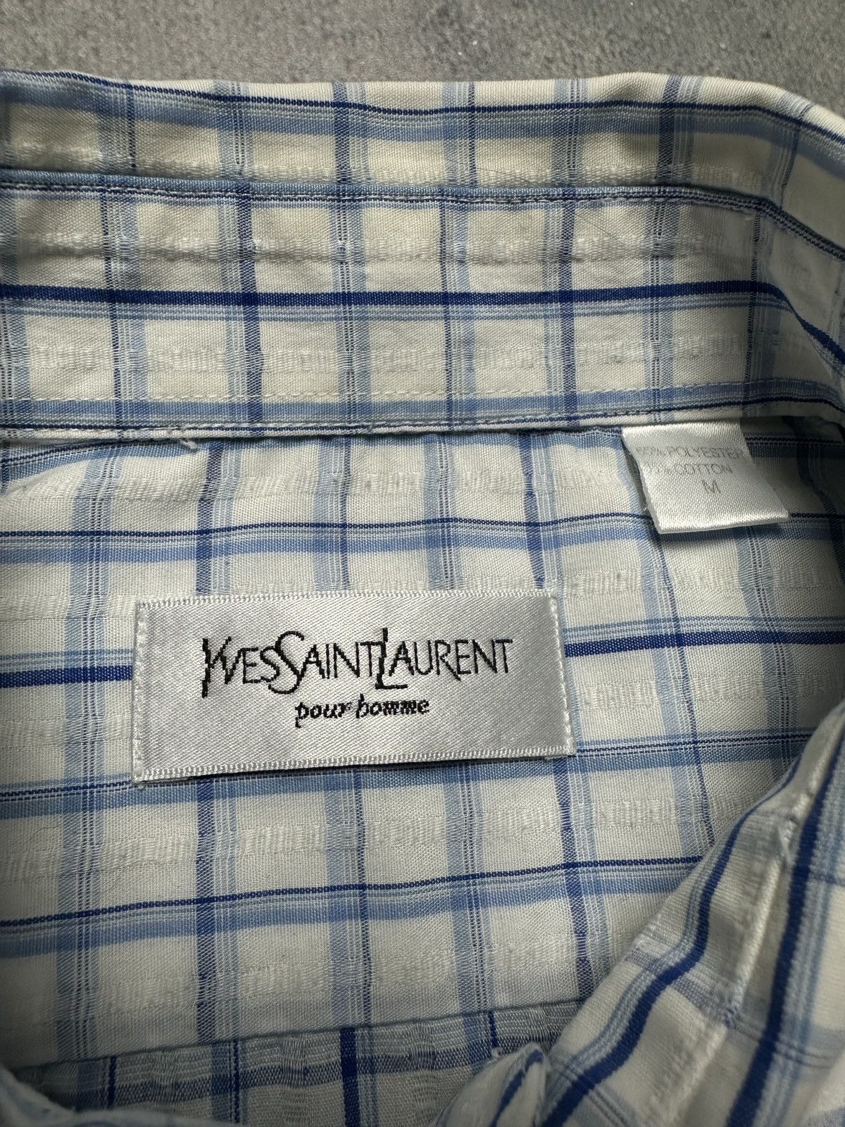 Yves Saint Laurent Lux YSL Shirt Cotton Yves Saint Laurent Summer Shirtsleeve Size US M / EU 48-50 / 2 - 8 Thumbnail