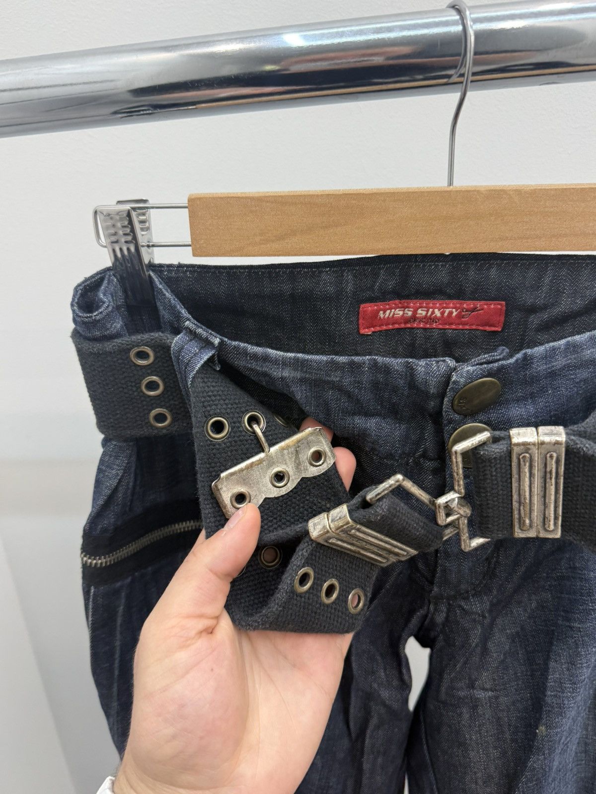 Miss Sixty Miss Sixty Cargo Y2K Jeans Size 30" / US 8 / IT 44 - 4 Thumbnail