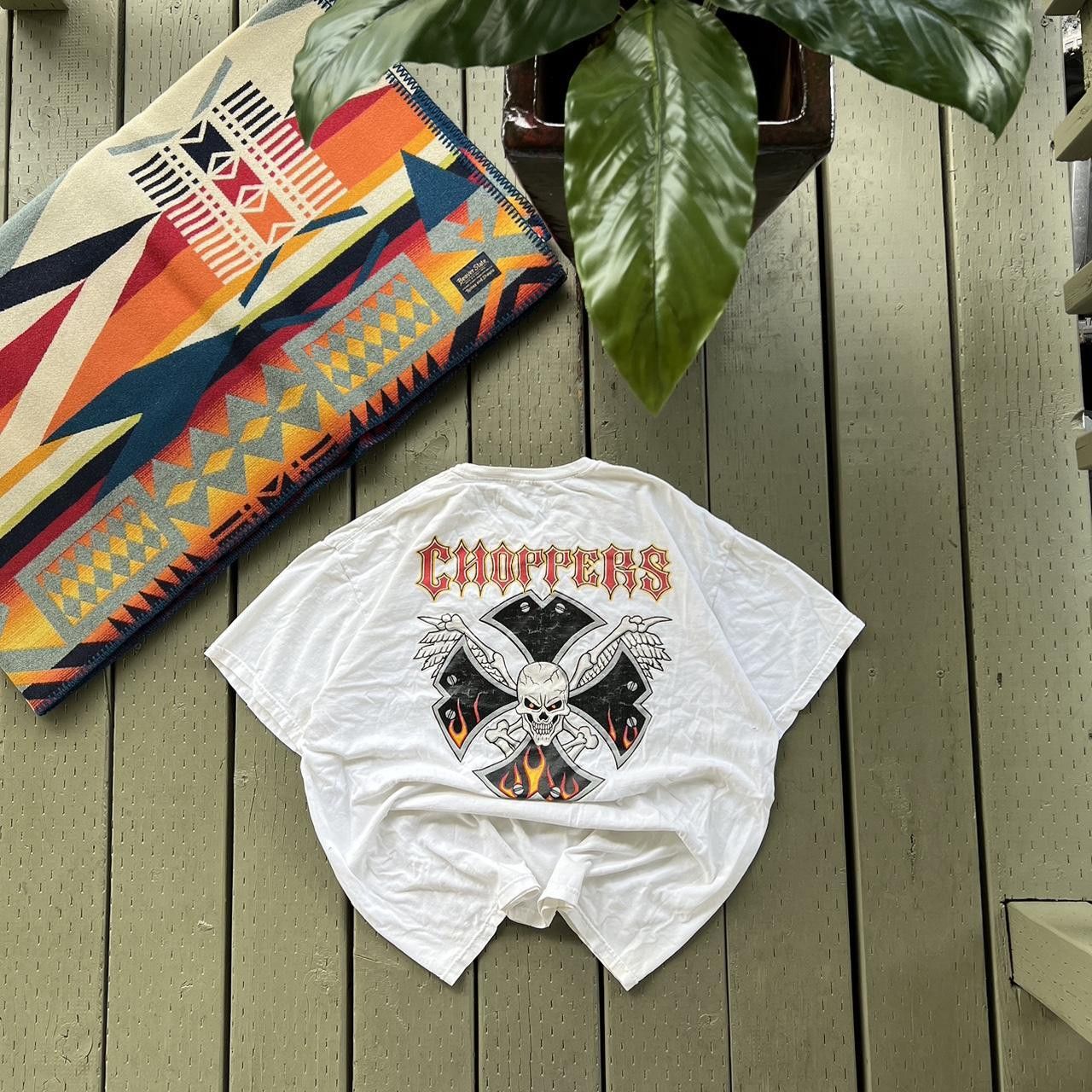 Vintage American Chopper Motorcycle T-Shirt Skeleton Head Size US M / EU 48-50 / 2 - 1 Thumbnail