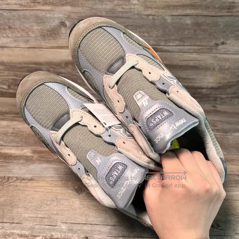 New Balance Wtaps Gray and silver color block sports shoes Size US 9 / EU 42 - 5 Thumbnail