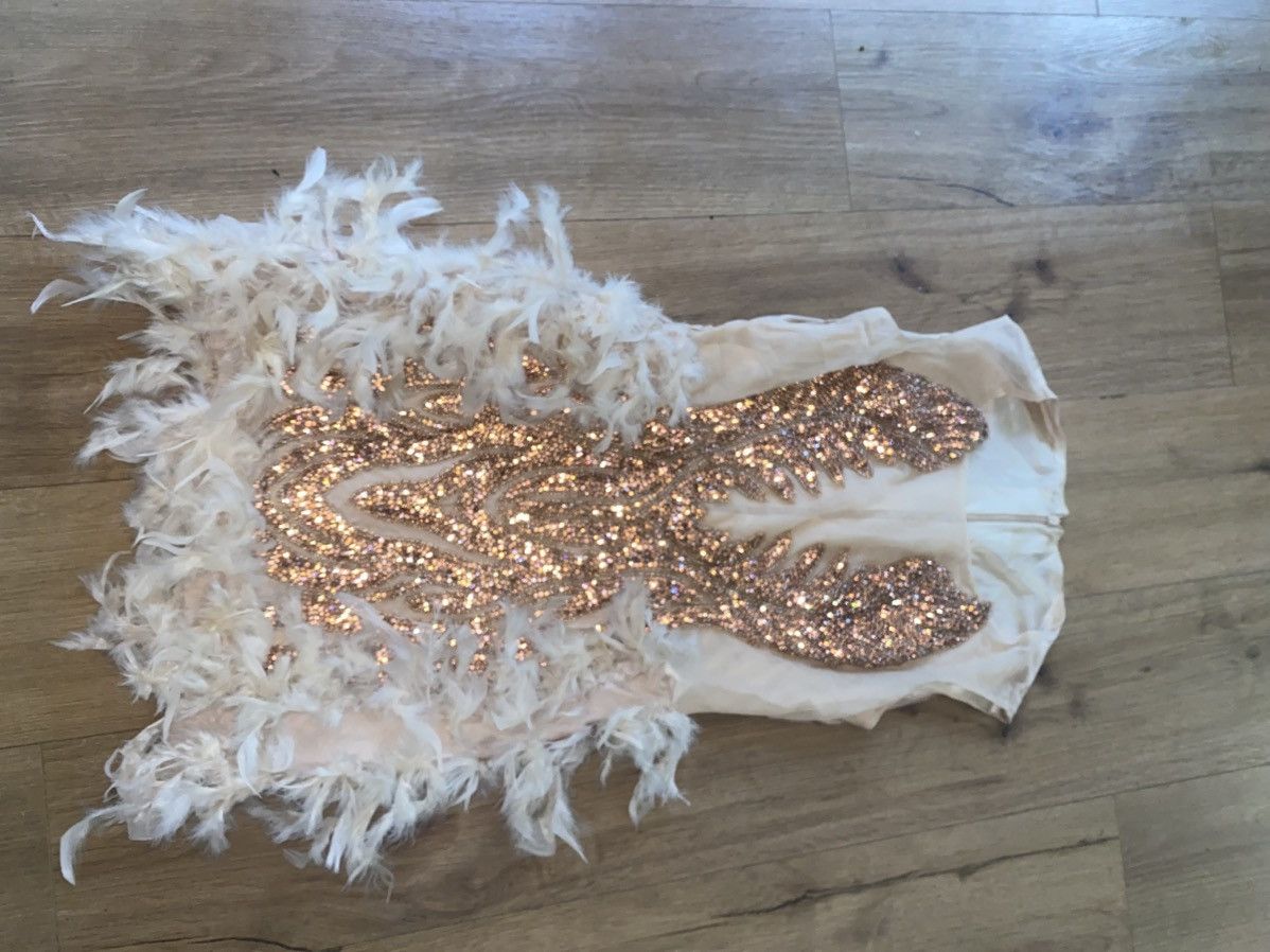 Custommade Gold homecoming dress Size L / US 10 / IT 46 - 2 Thumbnail