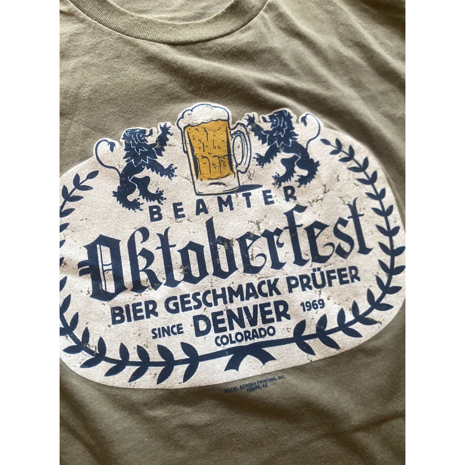 Joe Browns Browns Shirt Mens Large Denver Oktoberfest Beamter Beer Bier Brown Size US L / EU 52-54 / 3 - 2 Thumbnail