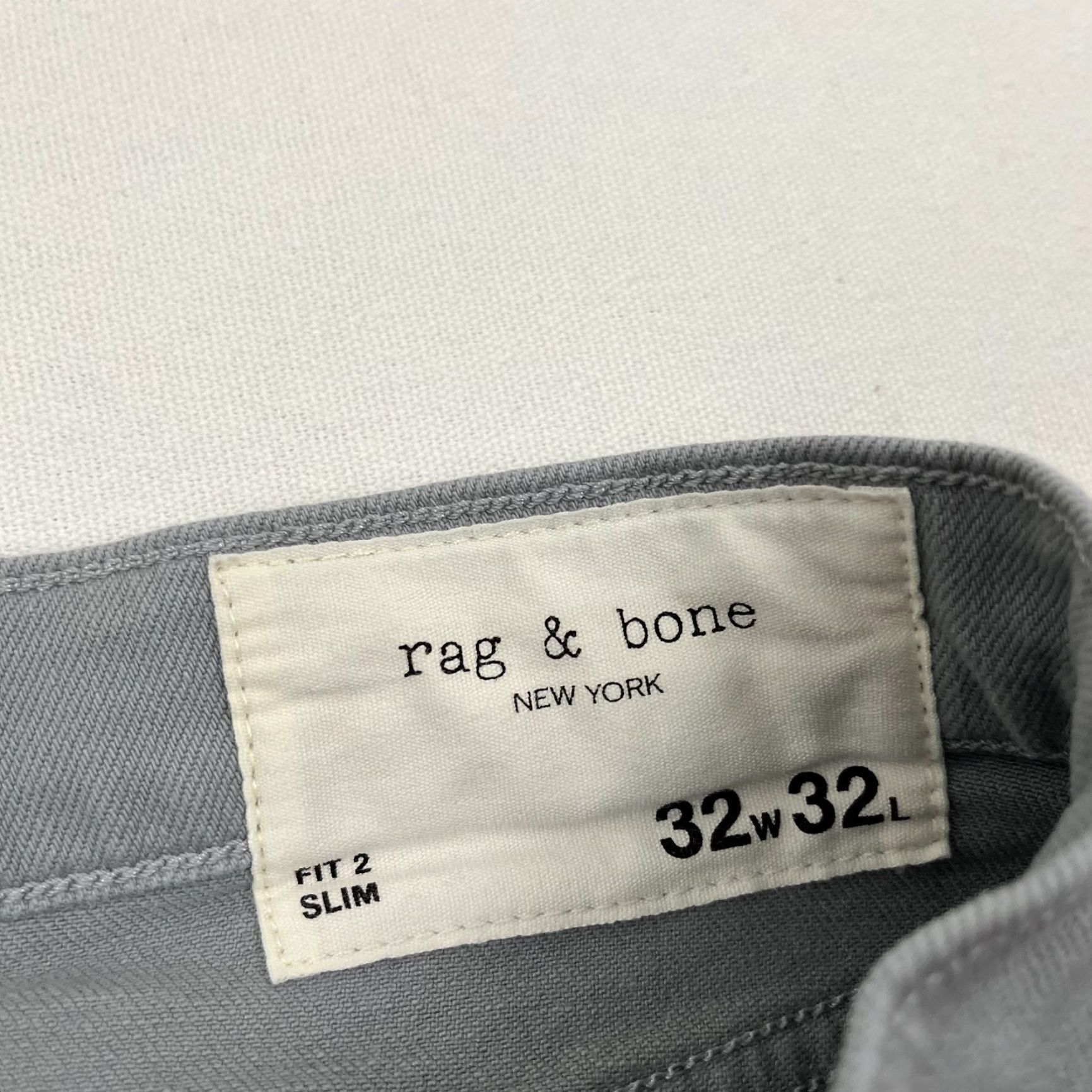 Rag & Bone Rag & Bone Jeans Slim Fit 2 Mens 32 x 31 Pacifica Gray Cotton Regular 5-Pocket City USA Jeans Mens Size US 32 / EU 48 - 4 Thumbnail