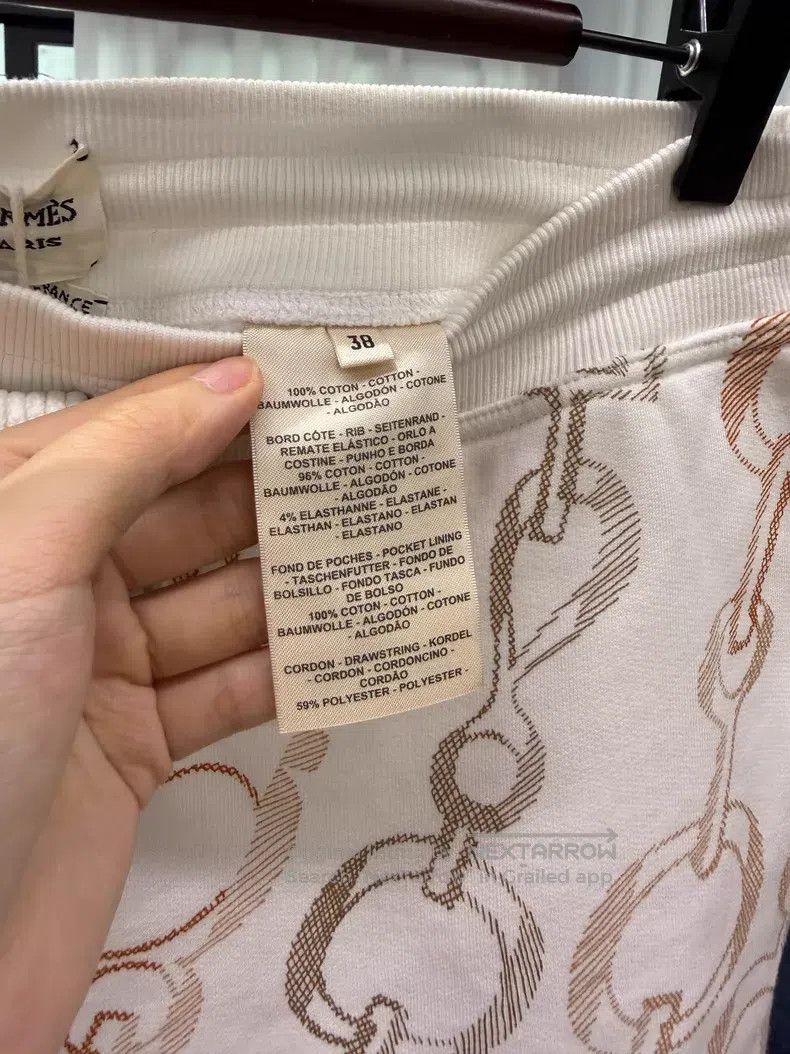 Hermes Hermes Chain Pattern Drawstring Shorts - Cotton Size 25" / US 0 / IT 36 - 4 Thumbnail