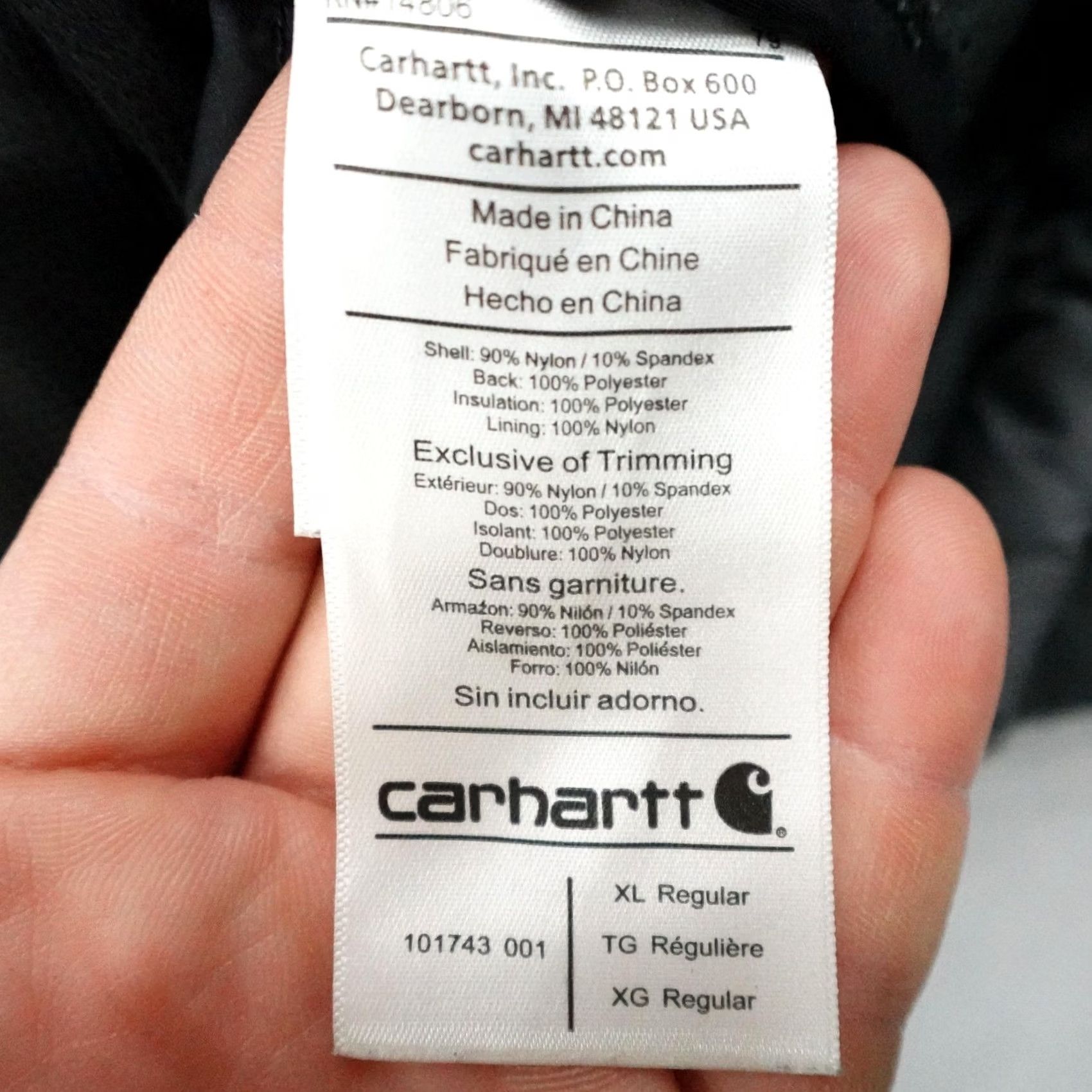 Carhartt Result: Carhartt Jacket Mens XL Gray Puffer Quilted Insulated Removable Coat Full Zip Size US XL / EU 56 / 4 - 7 Thumbnail