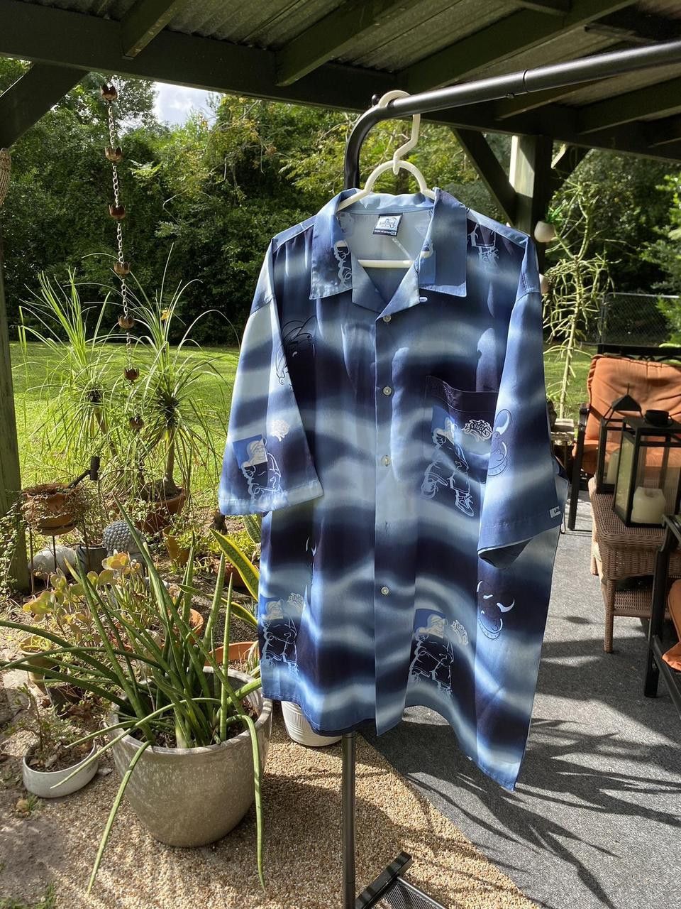 Southpole 90s Blue Southpole Graphic Print Button Down Shirt XXL Size US XXL / EU 58 / 5 - 2 Thumbnail