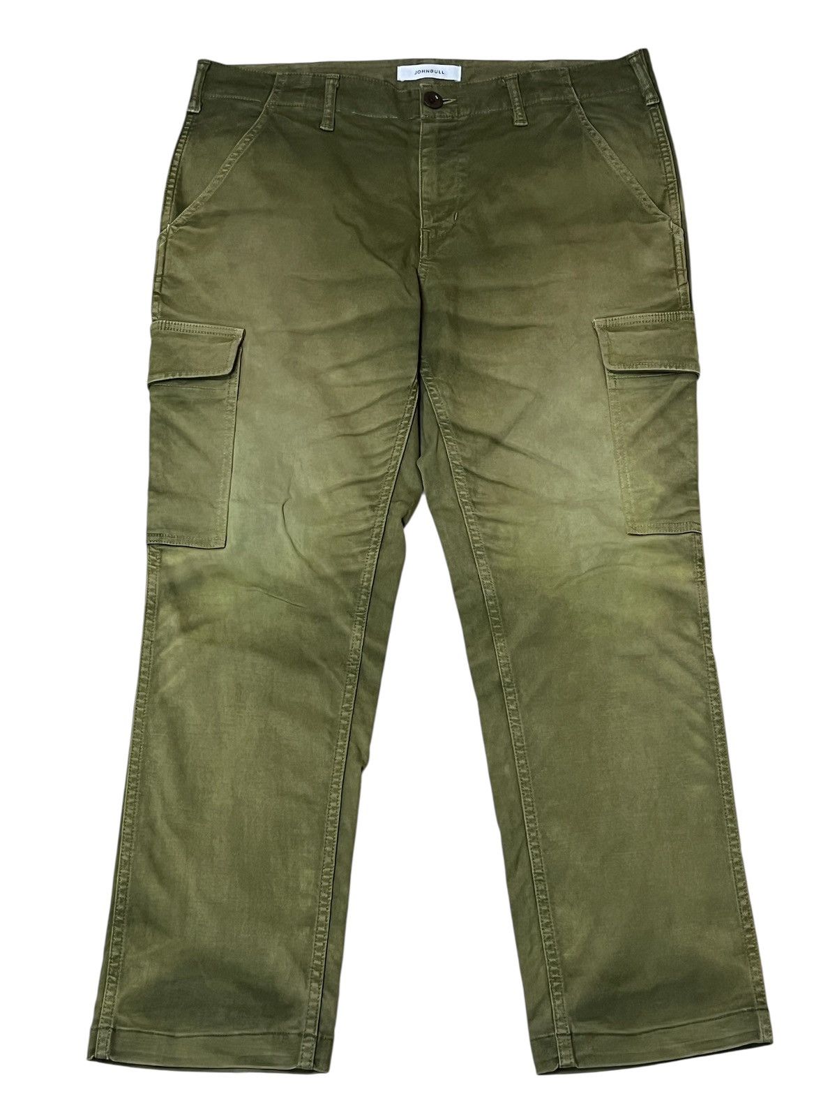 Toyo Enterprises sick🔥Vintage JOHNBULL green army faded baker cargo pants Size US 35 - 2 Thumbnail