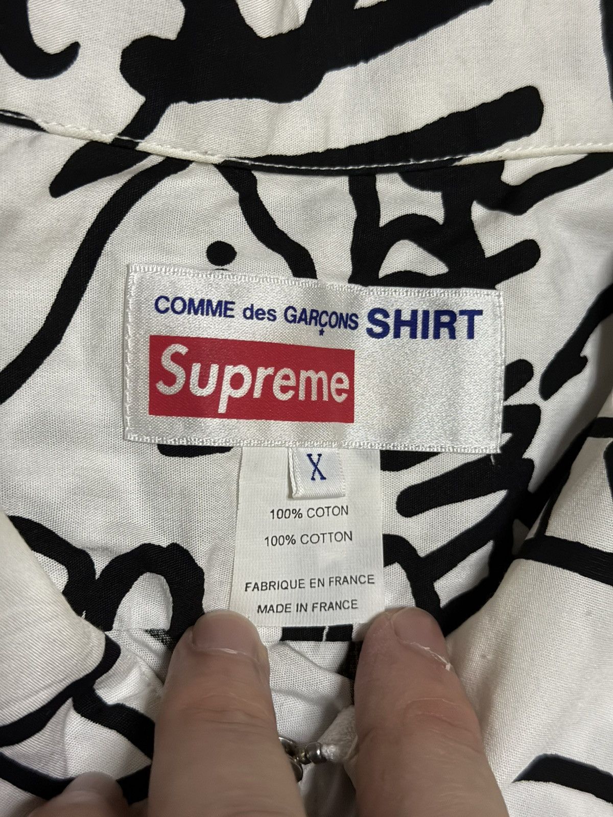 Comme des Garcons × Supreme Supreme cdg comme des garcons shirt Graphic S/S shirt Size US XL / EU 56 / 4 - 3 Thumbnail