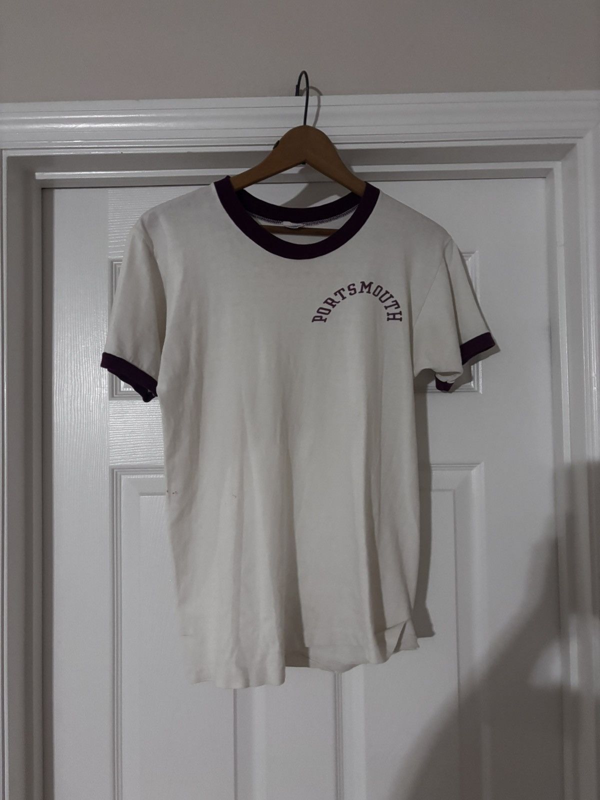 Champion 1970s True Vintage Champion Blue Bar Portsmouth Ringer Shirt Size US M / EU 48-50 / 2 - 1 Thumbnail
