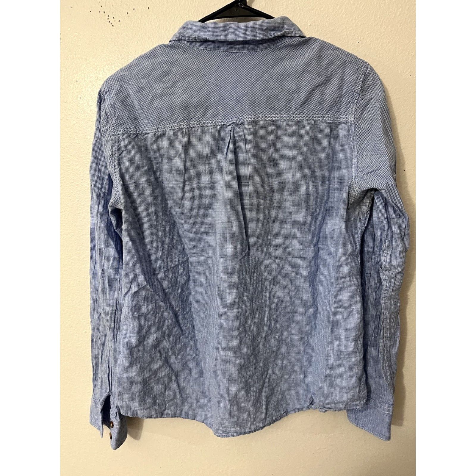 H&M H&M Vintage Women's Button-Up Shirt Size 14 Blue Check Size XL / US 12-14 / IT 48-50 - 2 Thumbnail