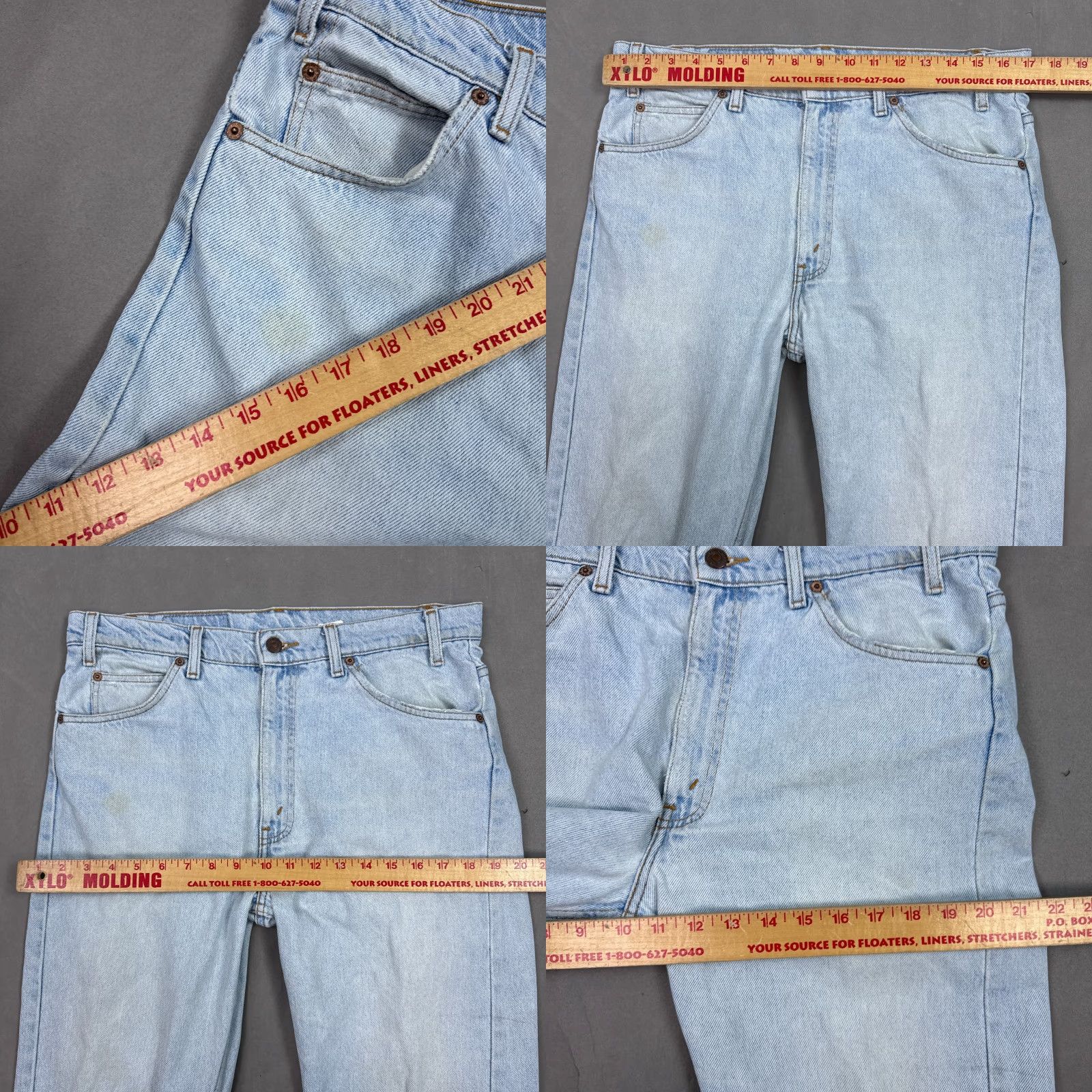 Levi's VINTAGE Levi's 505 Jeans Mens 34x30 Blue 90s Orange Tab Faded Straight 34x32 5-Pocket Denim Cotton Regular Blue Mens Jeans 90s Theme Size US 34 / EU 50 - 9 Thumbnail