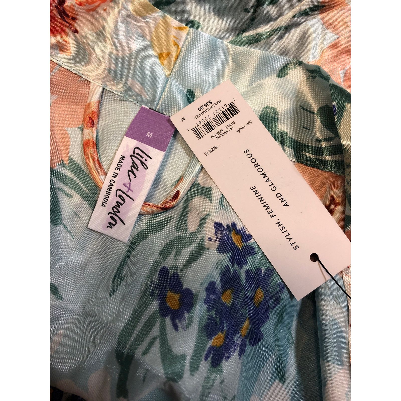 Other Women’s Lilac and Lavender blue floral robe Size ONE SIZE - 4 Thumbnail