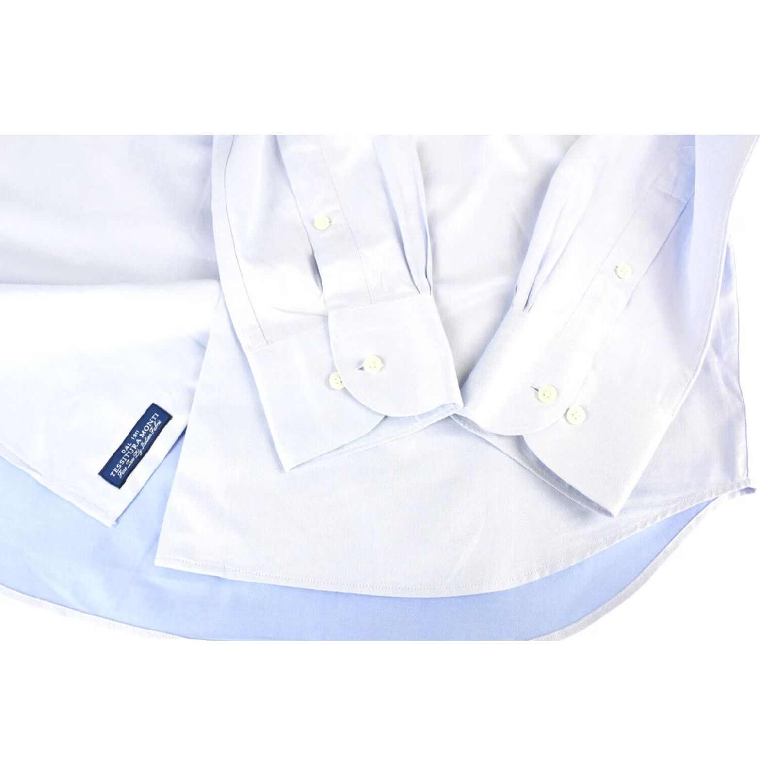 Suitsupply Suitsupply Formal Shirt Men 44-7 / 17 1/2L Spread Collar Blue Melange Shirt Men Blue Melange Formal, Business Size 44R - 4 Thumbnail