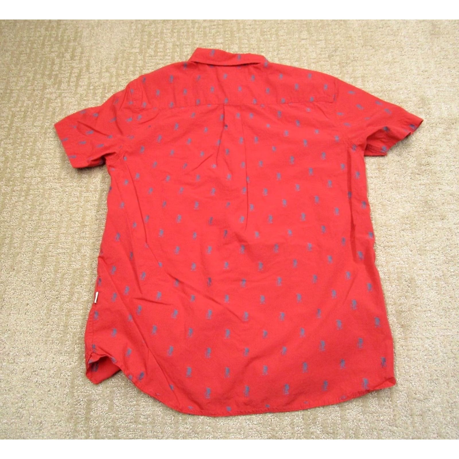The North Face The North Face Shirt Men Medium Red Short Sleeve All Over Print AOP Collared Button-Up Size US M / EU 48-50 / 2 - 3 Thumbnail