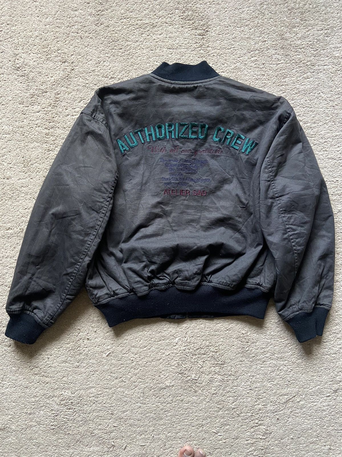 Atelier New Regime × Vintage Vintage A/W 80-90’s Atelier Sab Reversible Bomber Jacket Size US L / EU 52-54 / 3 - 11 Thumbnail
