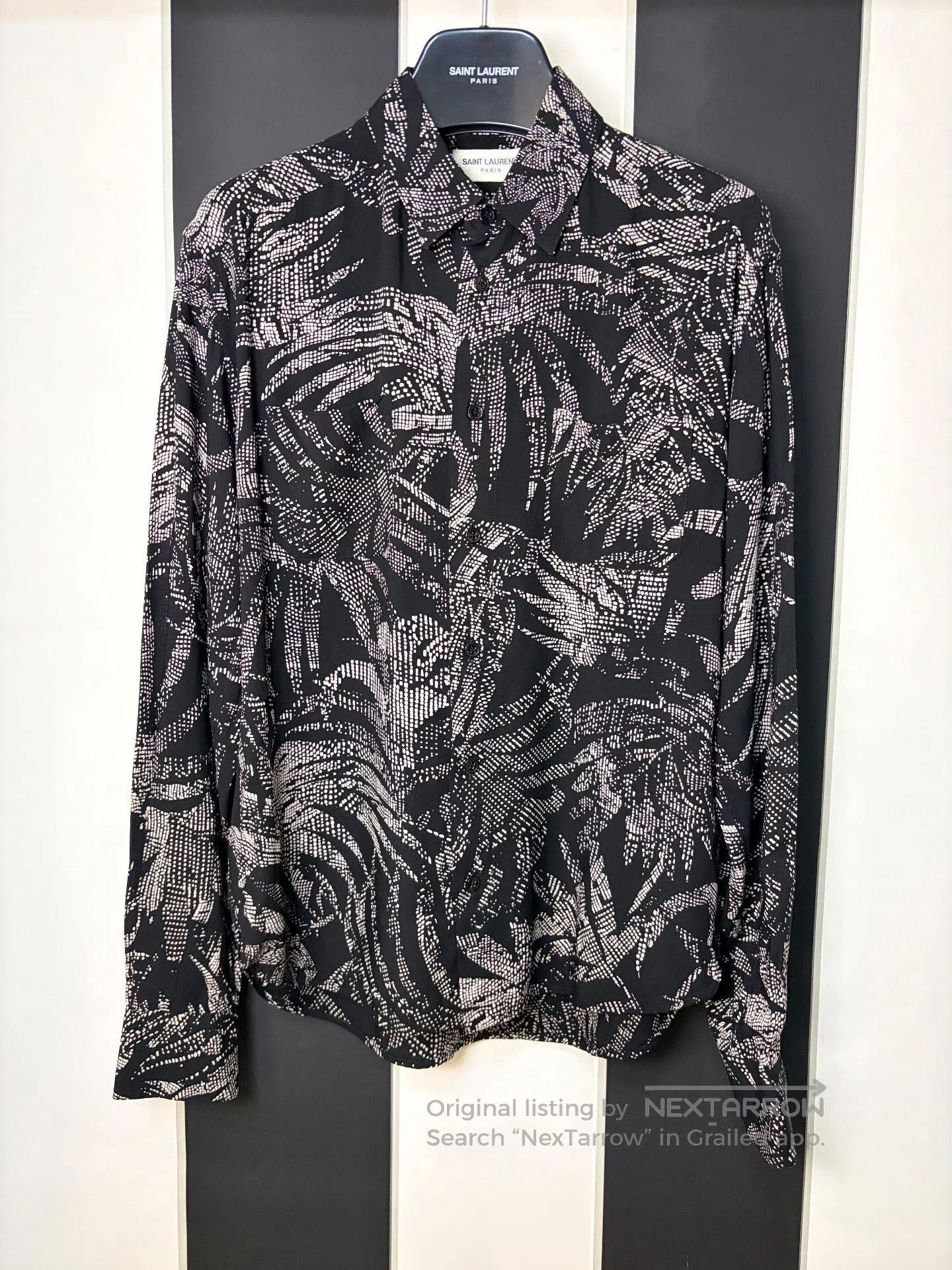 Saint Laurent Paris SS16 Palm Tree Hawaiian shirt 40 | Grailed