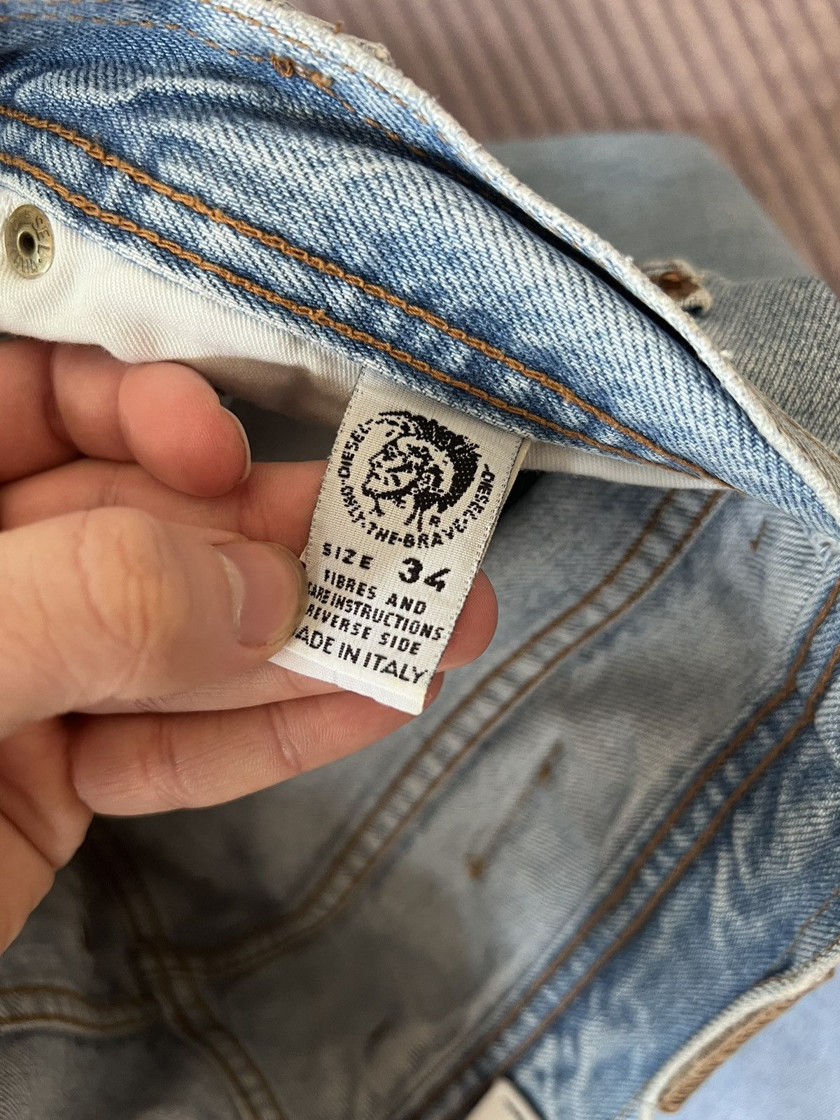 Diesel Vintage 90s Diesel Baggy Skate Denim Pant Perfect Blue Hype Size US 34 / EU 50 - 11 Thumbnail