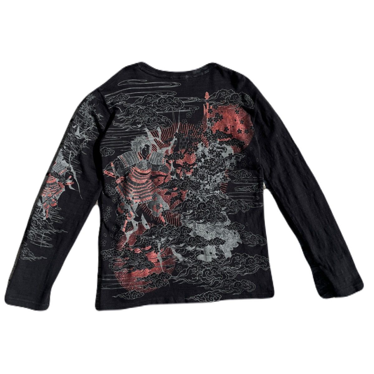 If Six Was Nine 2000s Japanese Yakuza Giltter Tattoo Long Sleeve Tee Archive Size US M / EU 48-50 / 2 - 2 Thumbnail