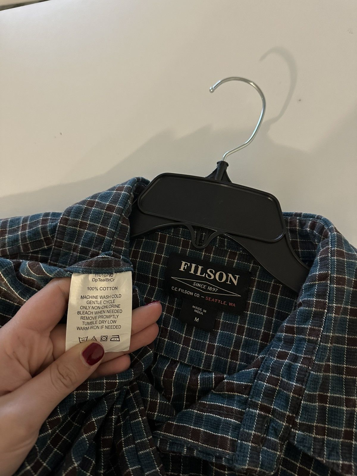 Filson Filson Alaskan Guide Button Up Shirt Teal Brown Plaid M Size US M / EU 48-50 / 2 - 5 Thumbnail