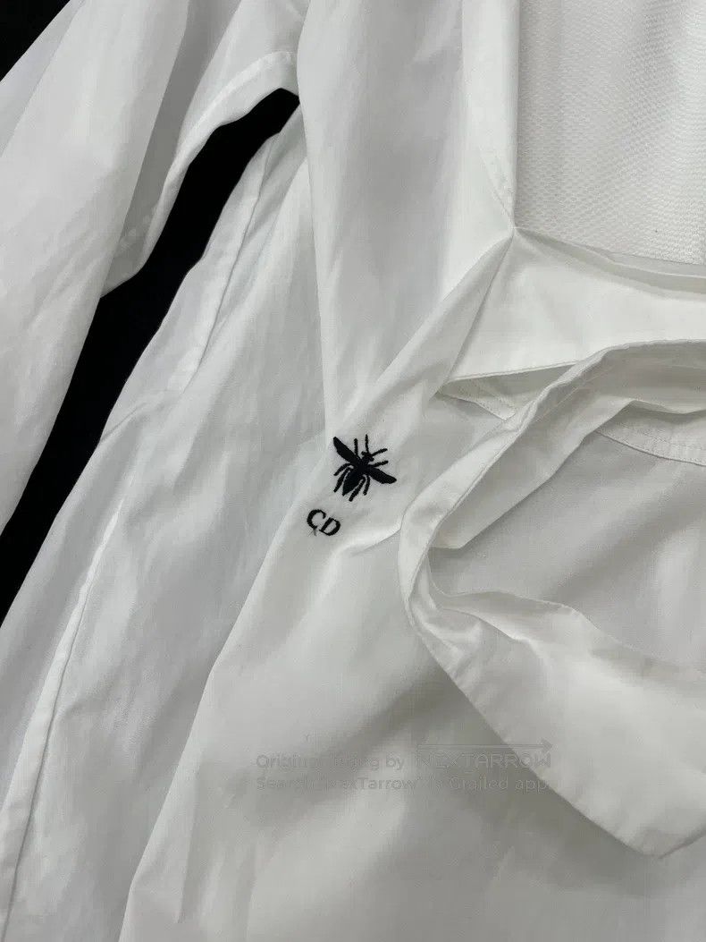 Dior Dior White little bee tie shirt skirt dress Size XS / US 0-2 / IT 36-38 - 2 Thumbnail