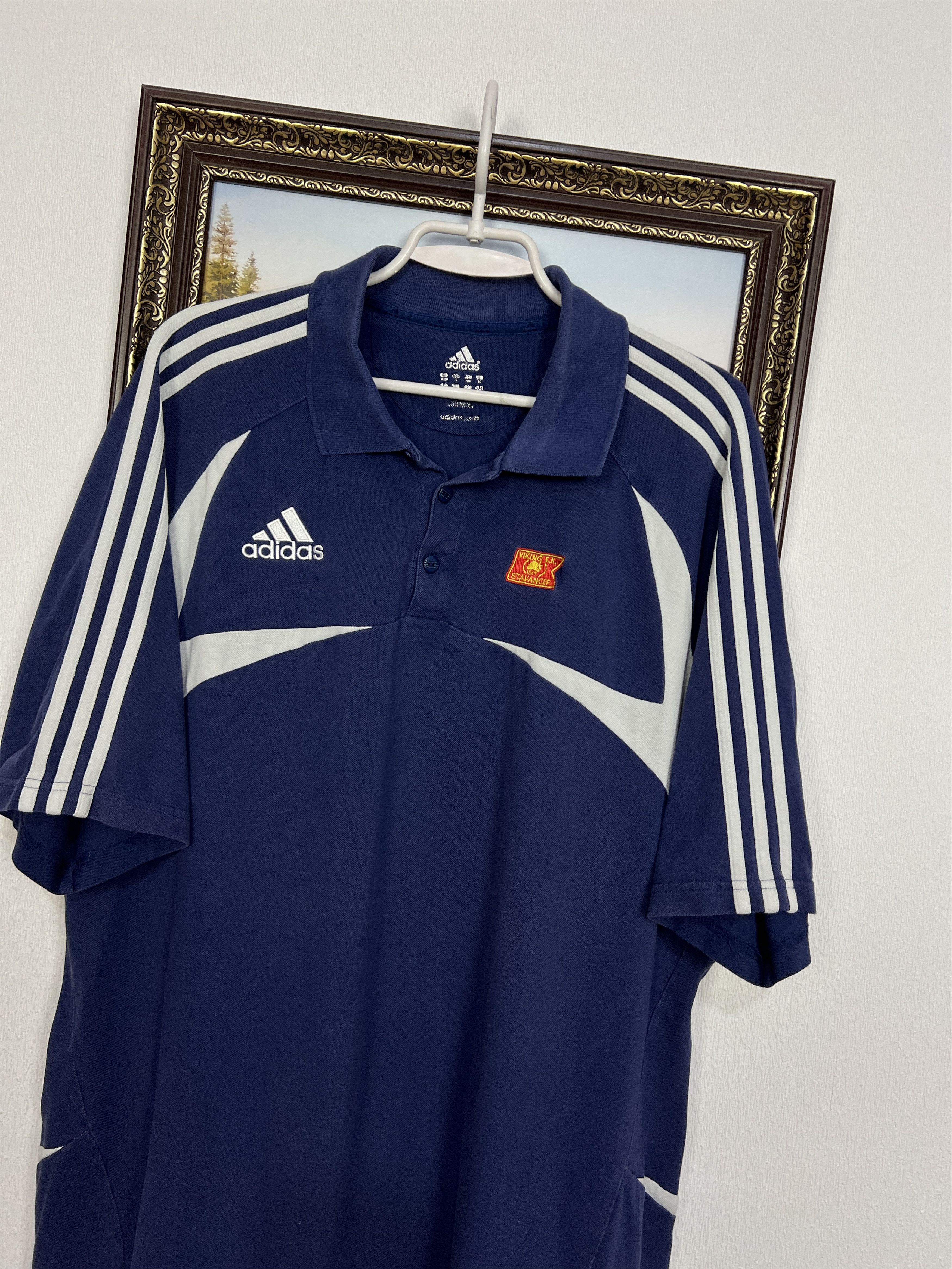 Adidas Vintage Viking Stavanger Football Polo Shirt Jersey Trikot Size US XL / EU 56 / 4 - 3 Thumbnail