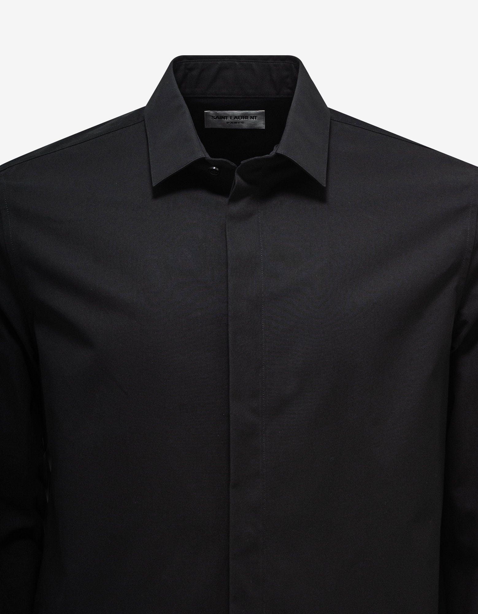 Saint Laurent Paris Black Slim Shirt SIZE 41 Size US L / EU 52-54 / 3 - 5 Thumbnail