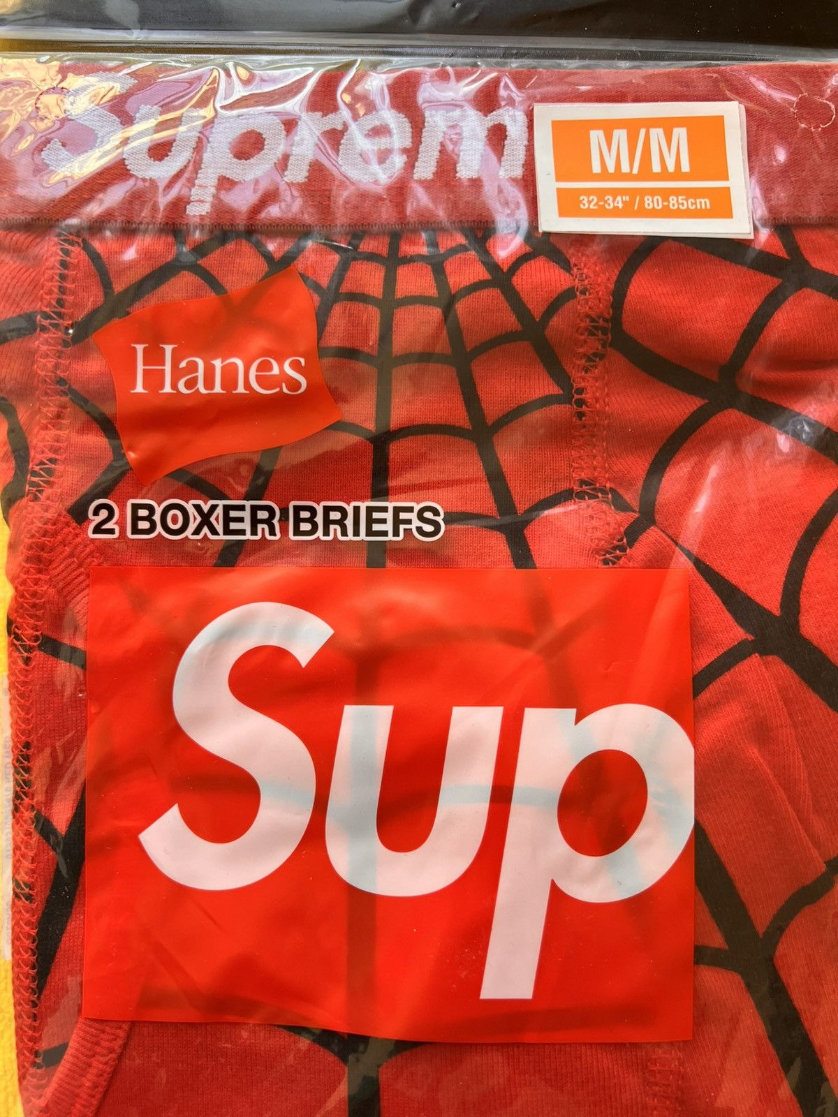 Supreme M Supreme Marvel Spider-Man Web Boxer Briefs hanes Pack Red Size US 32 / EU 48 - 5 Thumbnail