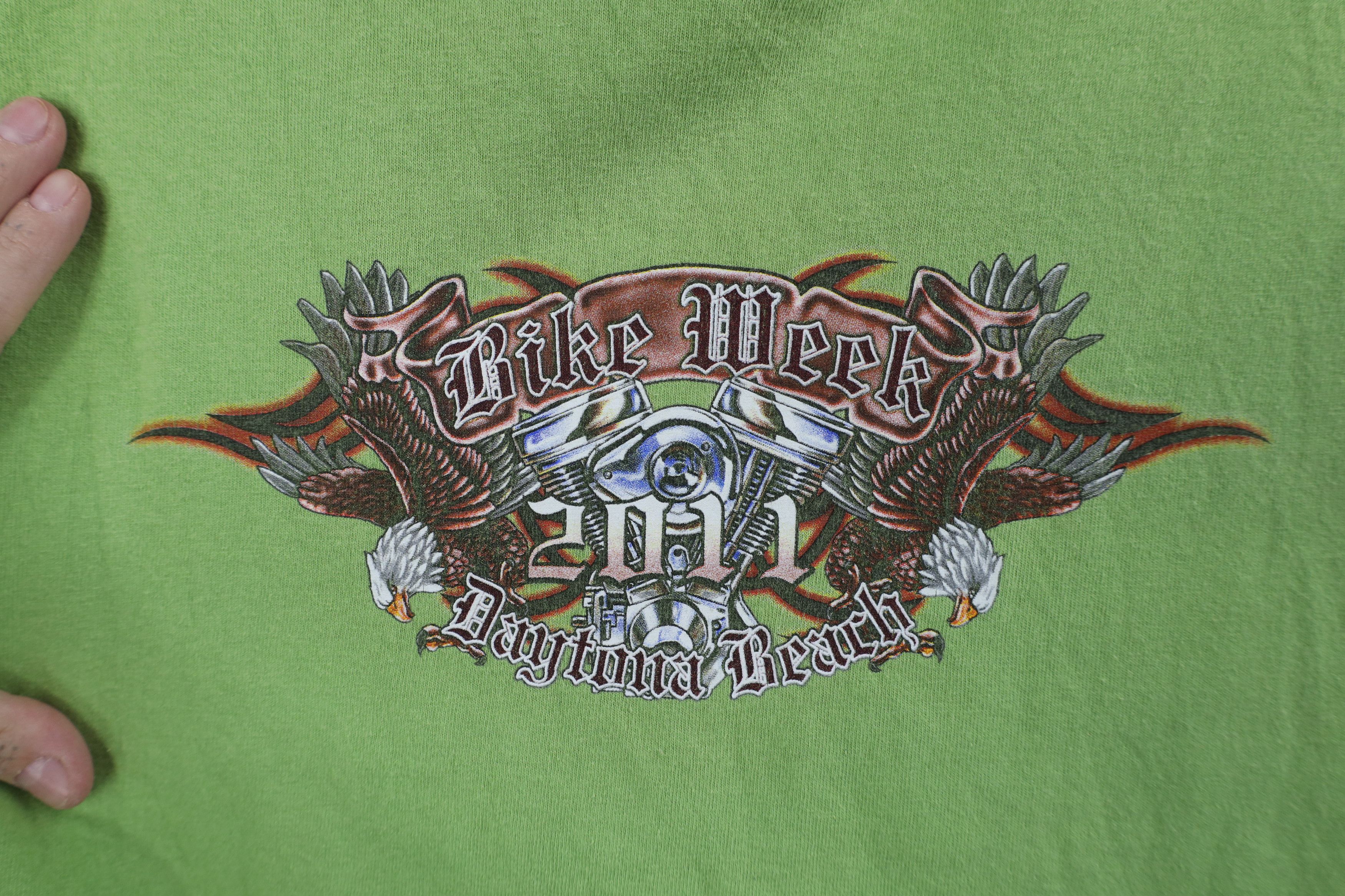Vintage Vintage Y2K Streetwear Daytona Bike Week Motorcycle T-Shirt Size US XXL / EU 58 / 5 - 4 Thumbnail