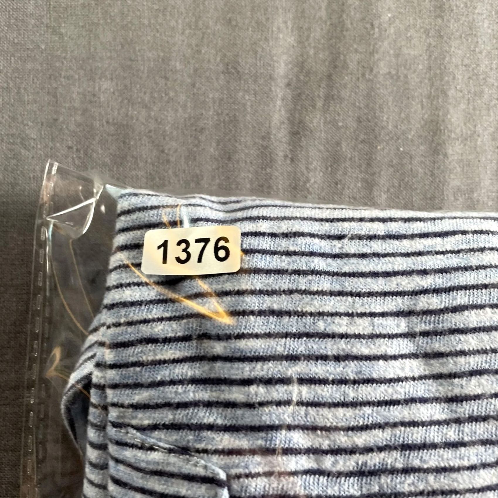 Faherty Faherty Polo Shirt Mens M Blue Gray Striped Organic Cotton Blend Pocket Size US M / EU 48-50 / 2 - 7 Thumbnail