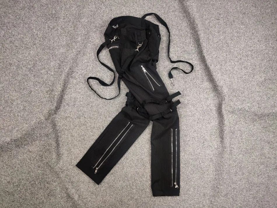Japanese Brand Rare Mercy Y2K Bondage Zip Pants Cyber Punk Rave Techno Size 32" / US 10 / IT 46 - 1 Thumbnail