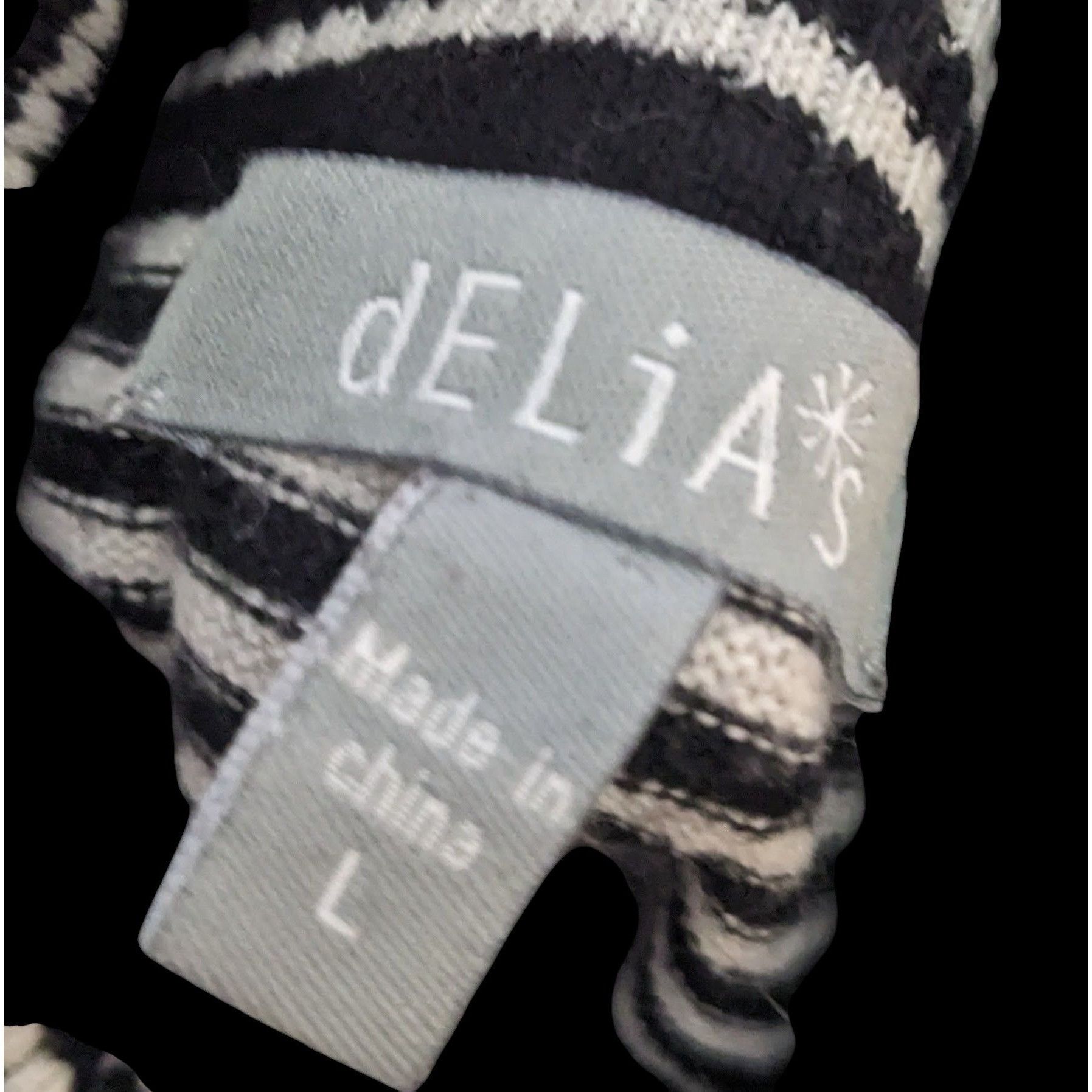 Other Delia's Black And White Striped Turtleneck Size L / US 10 / IT 46 - 4 Thumbnail
