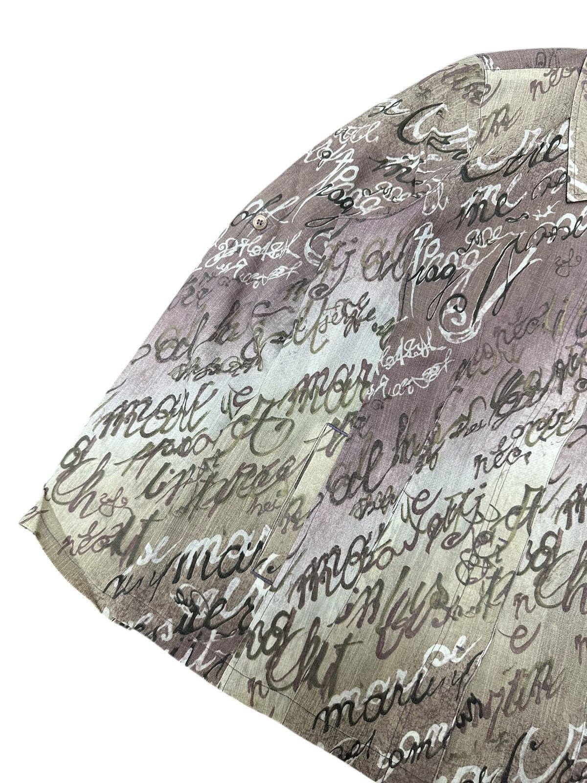 Issey Miyake 2000s DIANE ABSTRACT QUOTES AOP ISSEY MIYAKE STYLE SHIRT Size US L / EU 52-54 / 3 - 3 Thumbnail