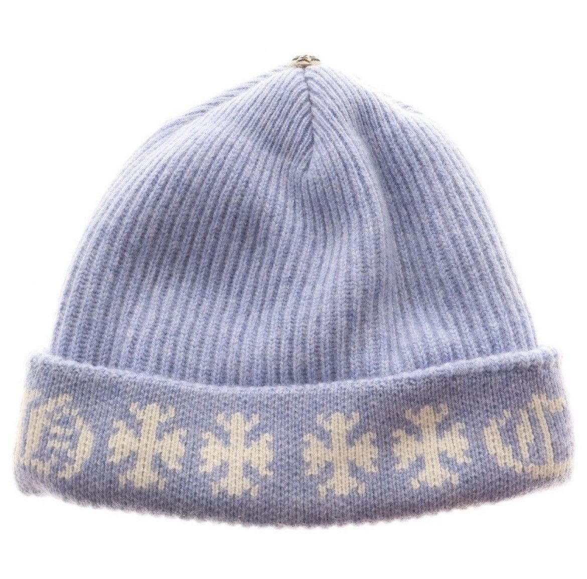 Chrome Hearts CHROME HEARTS BIG DADDY Cashmere Beanie Blue | Grailed
