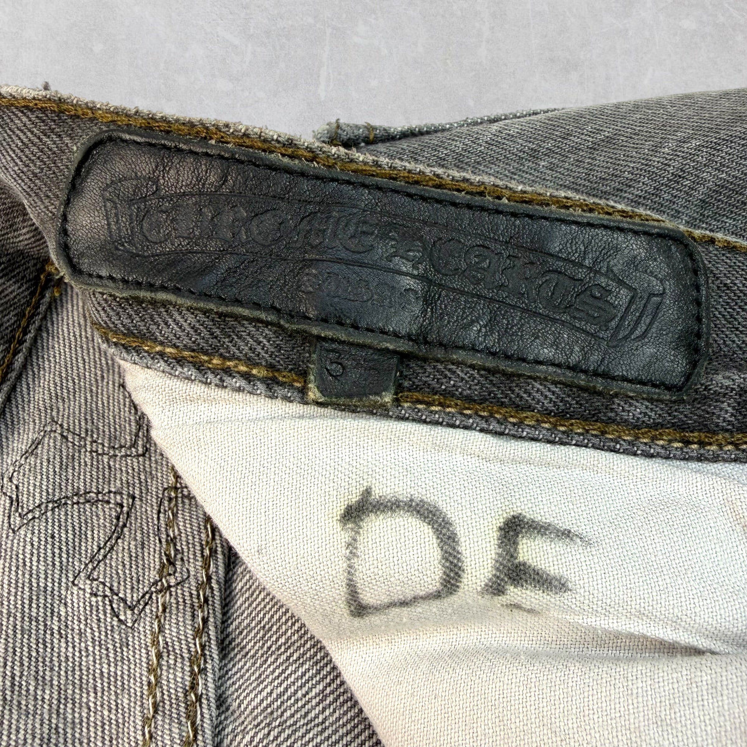 Chrome Hearts Chrome Hearts x Gallery Dept. Cross Patch Flared Jeans 33 Size US 33 - 9 Thumbnail